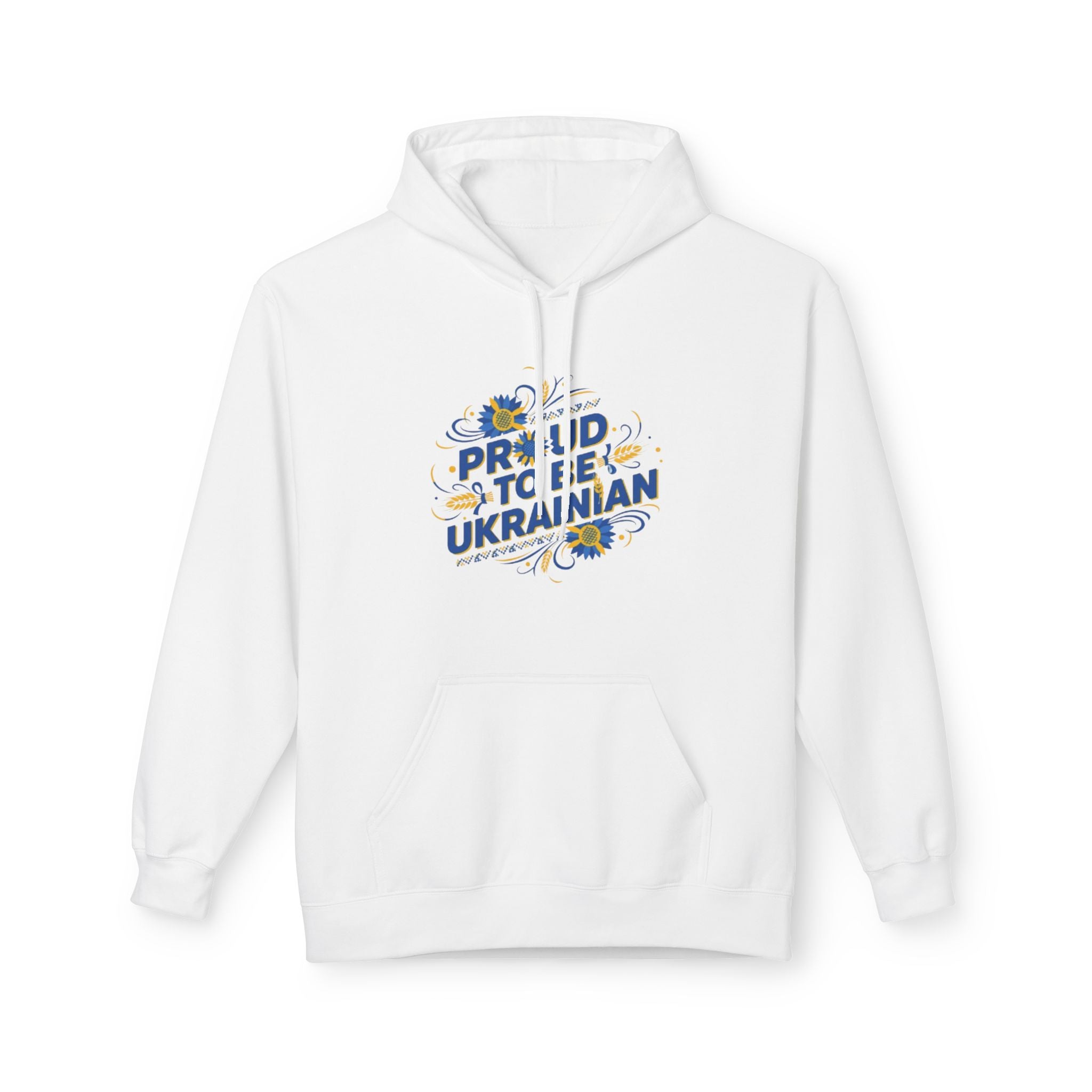 Proud to Be Ukrainian Hoodie — Sunflower Patriotic Ukrainian Pride Sweatshirt