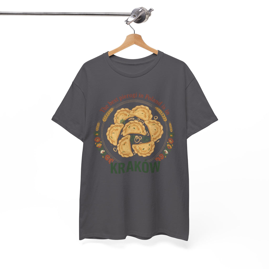 Kraków Pierogi Graphic Tee — "The best pierogi in Poland is in KRAKÓW" T-Shirt