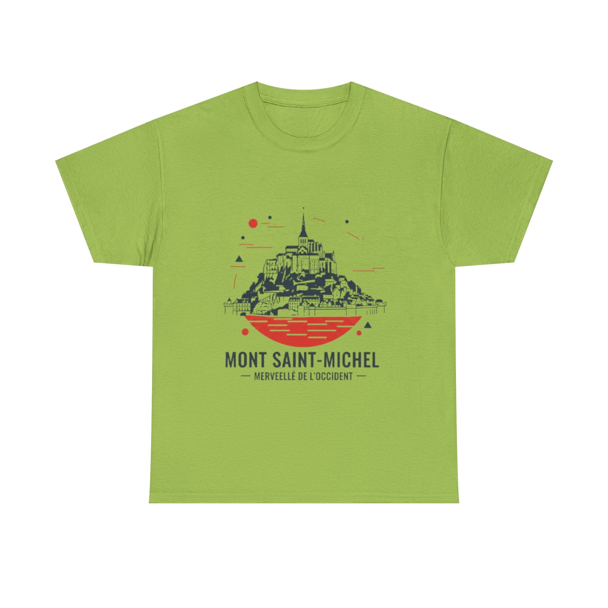 Mont Saint-Michel Illustration T-Shirt — French Landmark Travel Tee