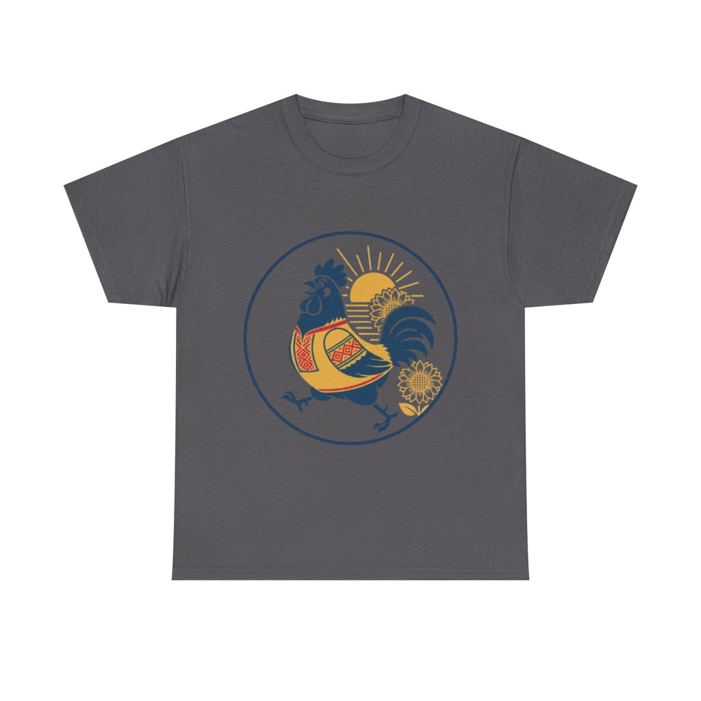Rooster Sunburst Graphic Tee — Vintage Farmhouse Rooster T-Shirt