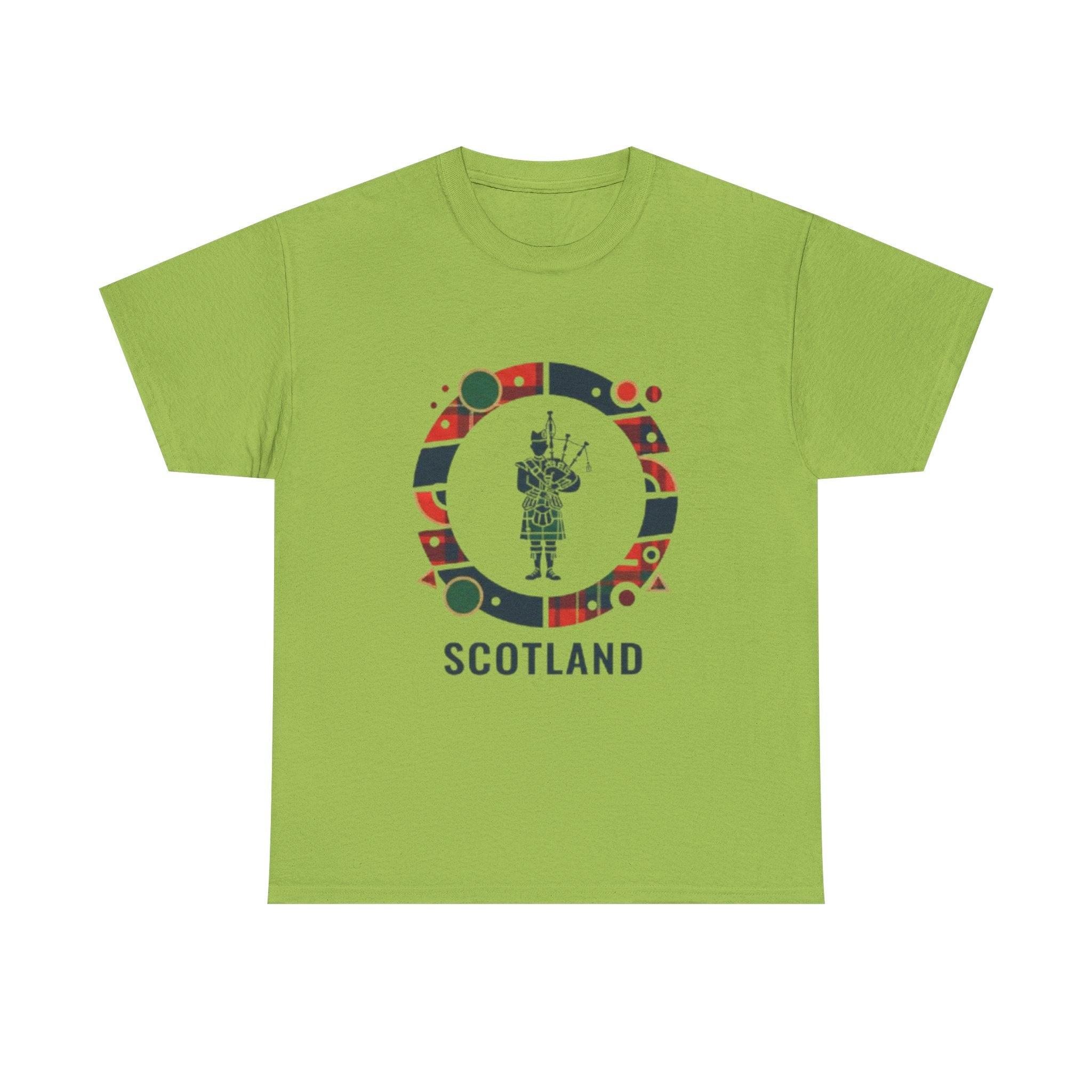 Scotland Bagpiper Graphic T‑Shirt — Scottish Travel Souvenir Tee
