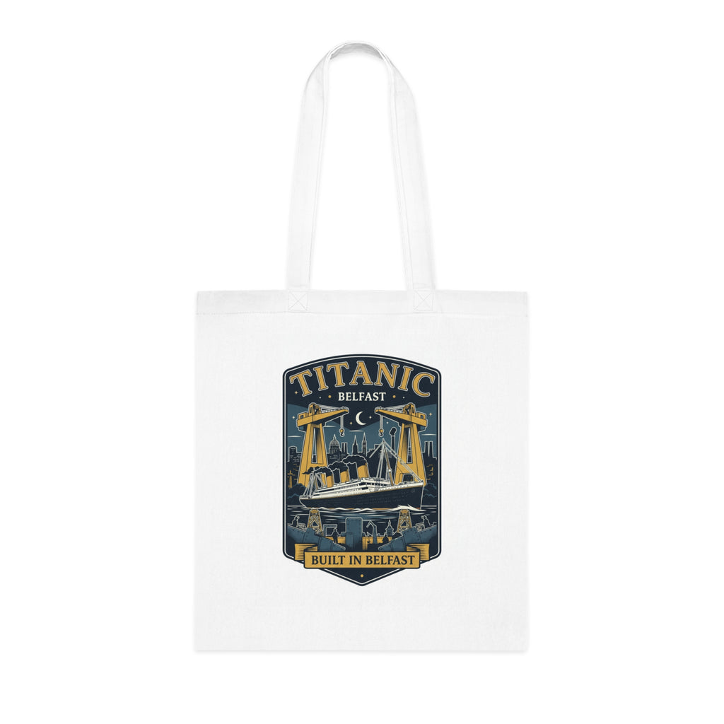 Titanic Belfast Tote Bag — 'Built in Belfast' Vintage Shipyard Design
