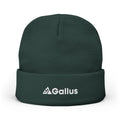 Embroidered "GALLUS" Knit Beanie - Bold Retro Logo Winter Hat