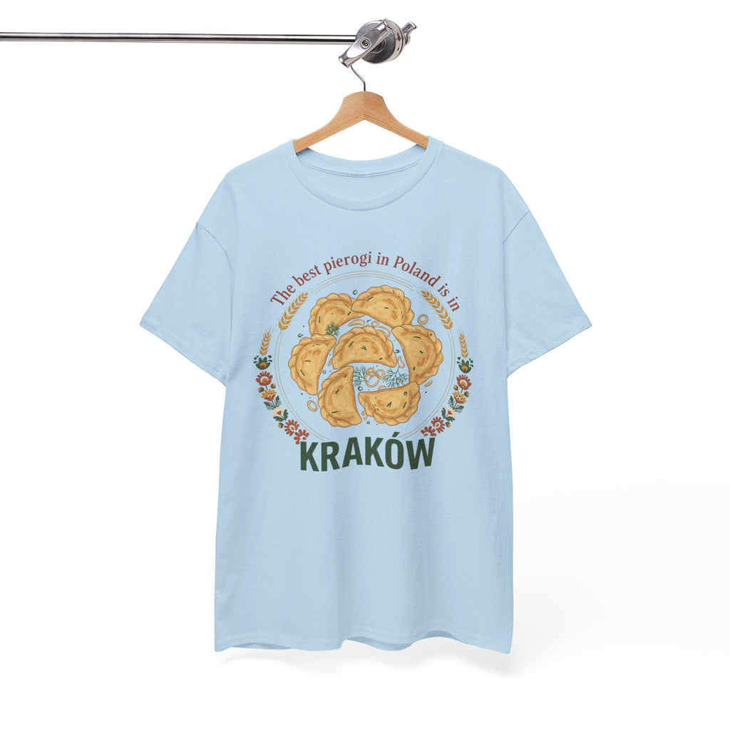 Kraków Pierogi Graphic Tee — "The best pierogi in Poland is in KRAKÓW" T-Shirt