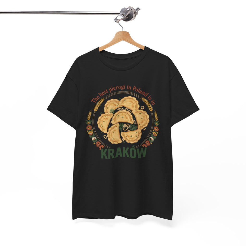 Kraków Pierogi Graphic Tee — "The best pierogi in Poland is in KRAKÓW" T-Shirt