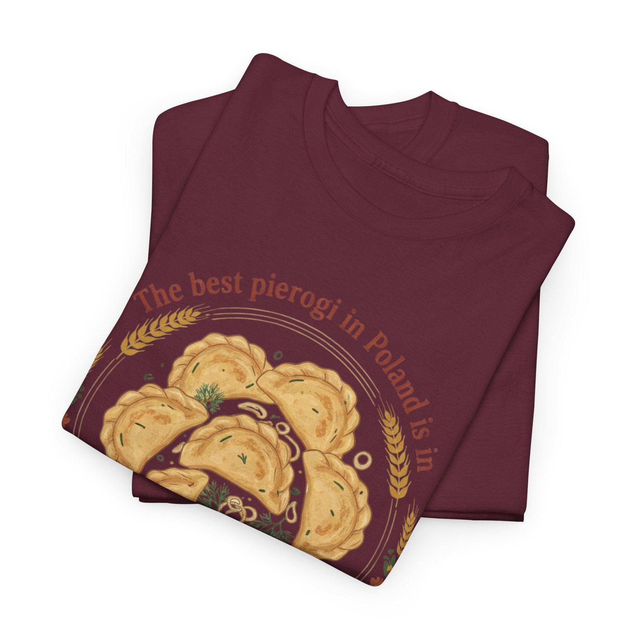 Kraków Pierogi Graphic Tee — "The best pierogi in Poland is in KRAKÓW" T-Shirt