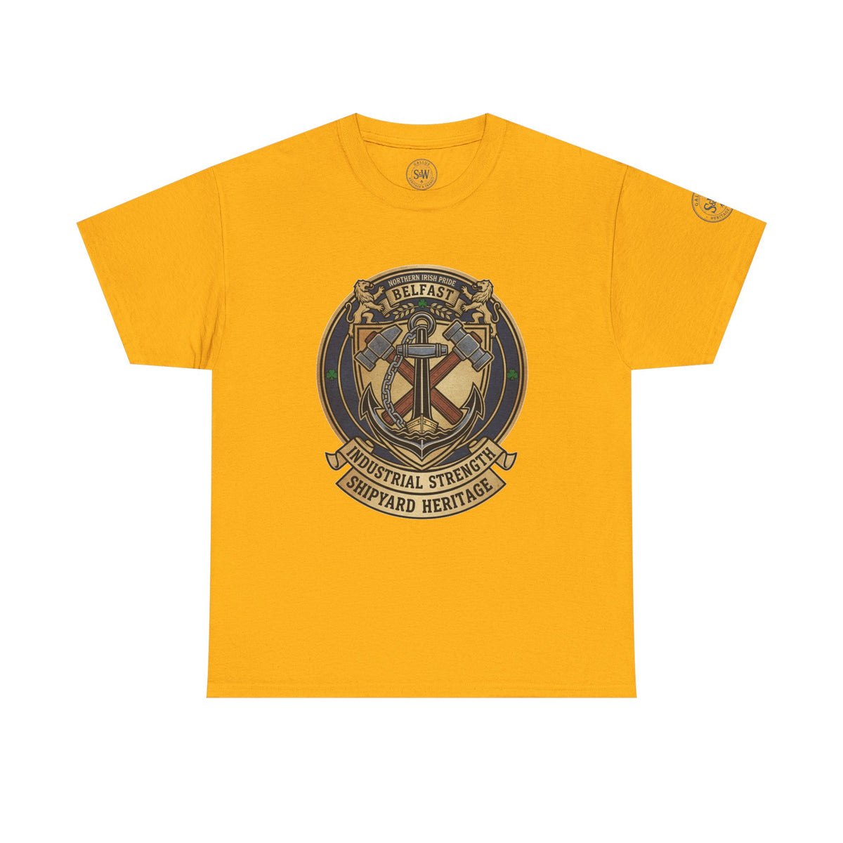 Belfast Shipyard Heritage T-Shirt — Maritime Workwear Tee — product image 5