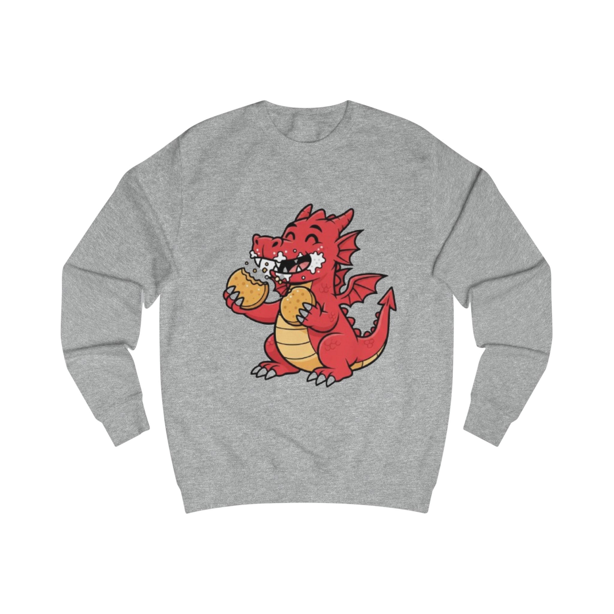Cute Red Dragon Eating Pizza Sweatshirt