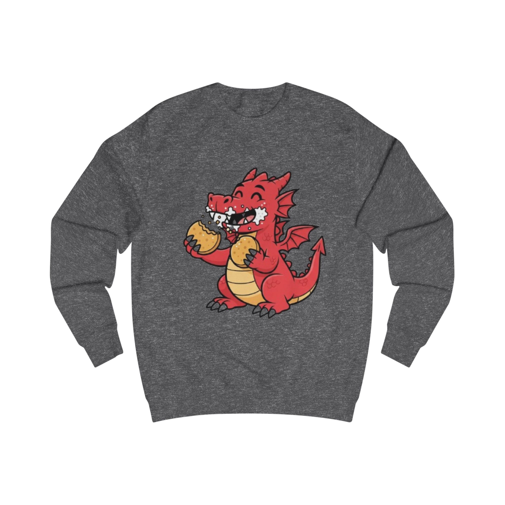 Cute Red Dragon Eating Pizza Sweatshirt
