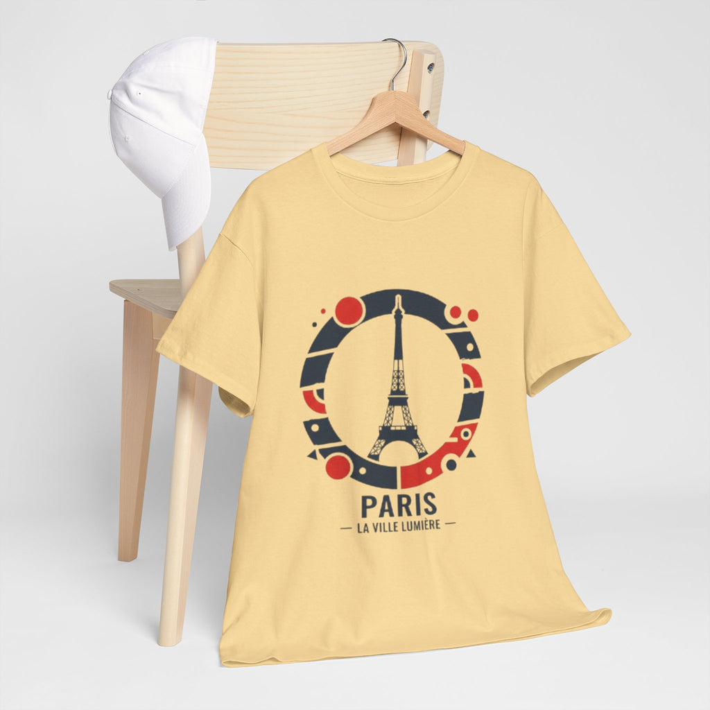 Paris Eiffel Tower Graphic Tee — 'Paris La Ville Lumière' Travel T‑Shirt