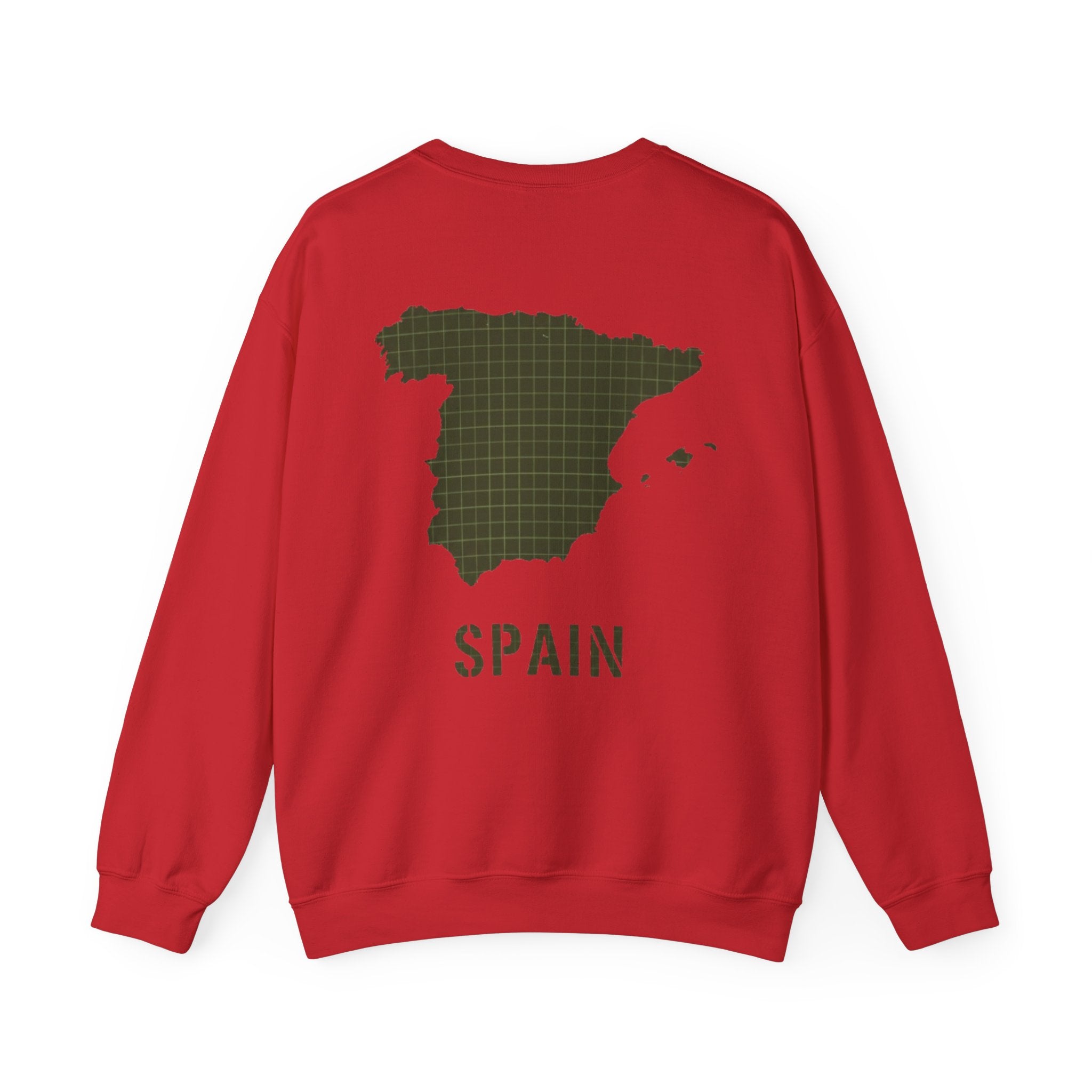 Spain Map Crewneck Sweatshirt — GALLUS Logo Travel Pullover