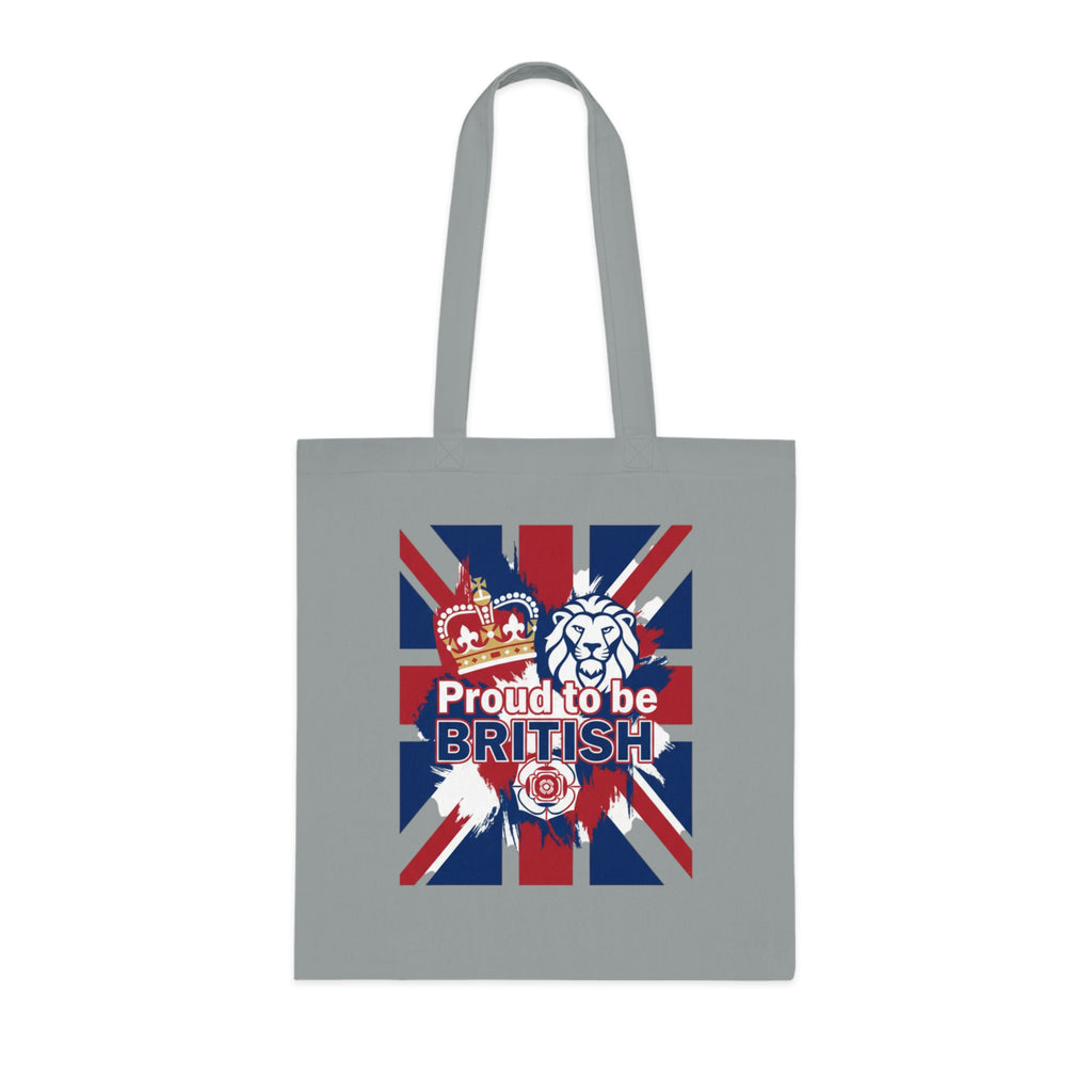 British Flag Tote Bag – "Proud to be British" Cotton Shopping Tote