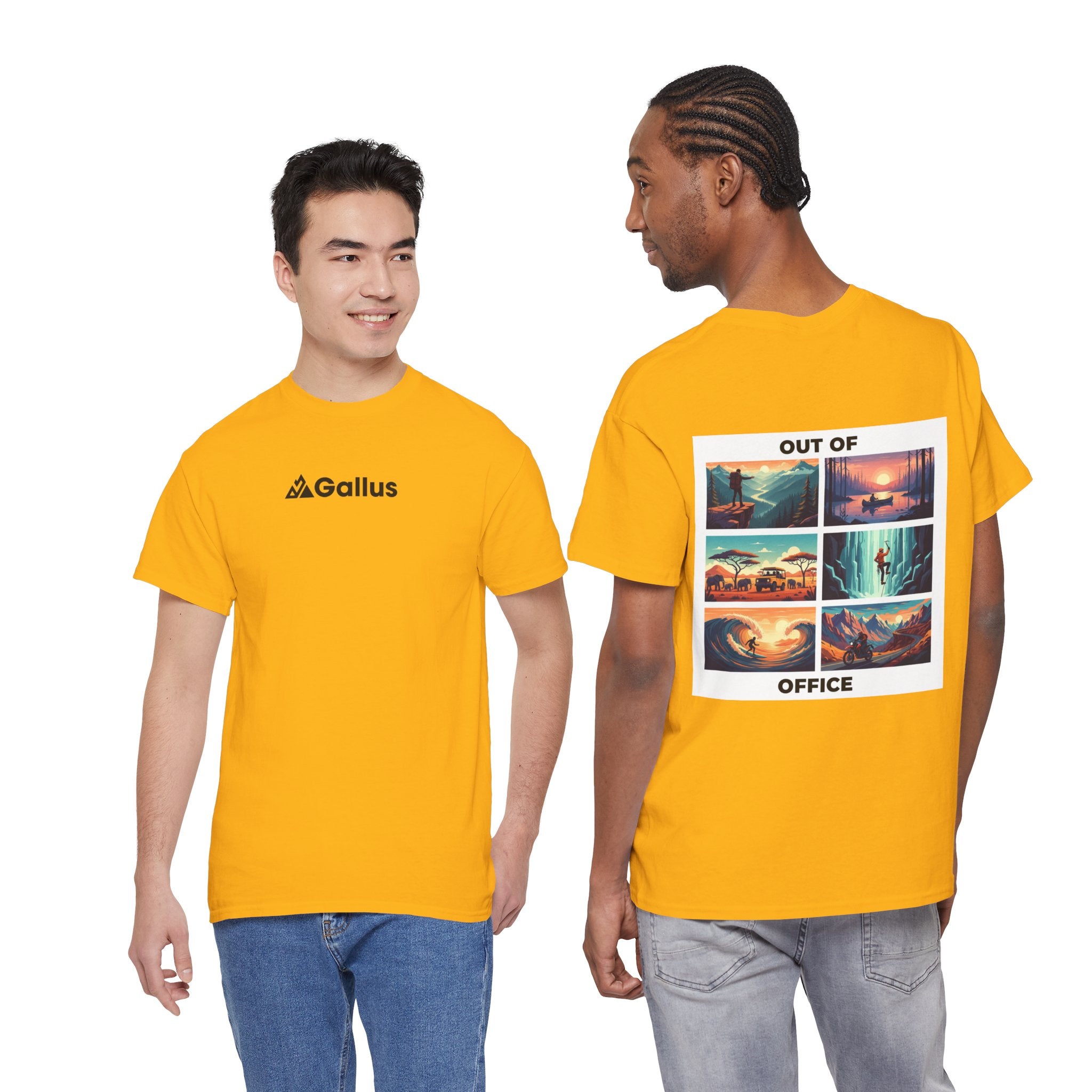 Out of Office Vacation Scenes Tee — Wanderlust Travel Graphic T-Shirt