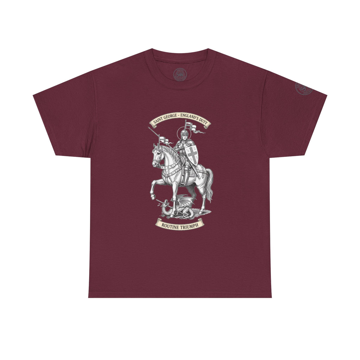 St George T-Shirt — Medieval Knight & English Flag Graphic Tee — product image 6