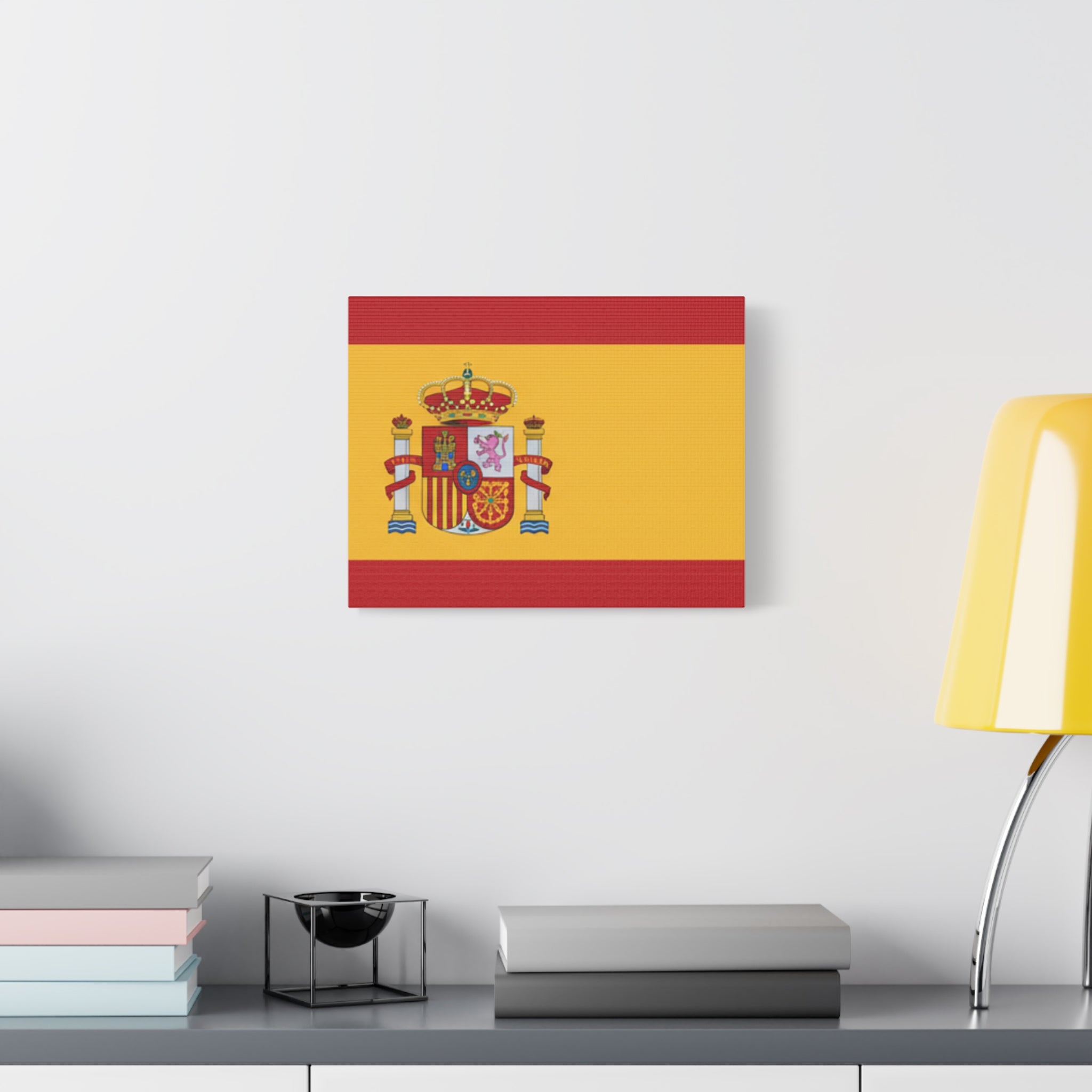 Spanish Flag Matte Canvas Print — Stretched Wall Art (1.25")