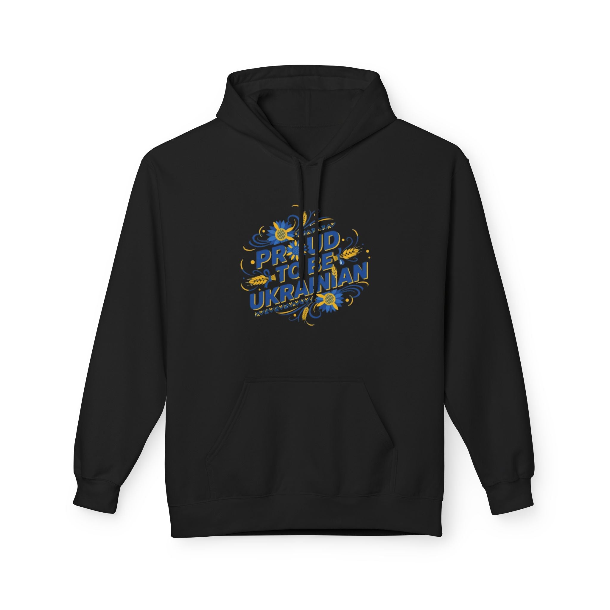 Proud to Be Ukrainian Hoodie — Sunflower Patriotic Ukrainian Pride Sweatshirt