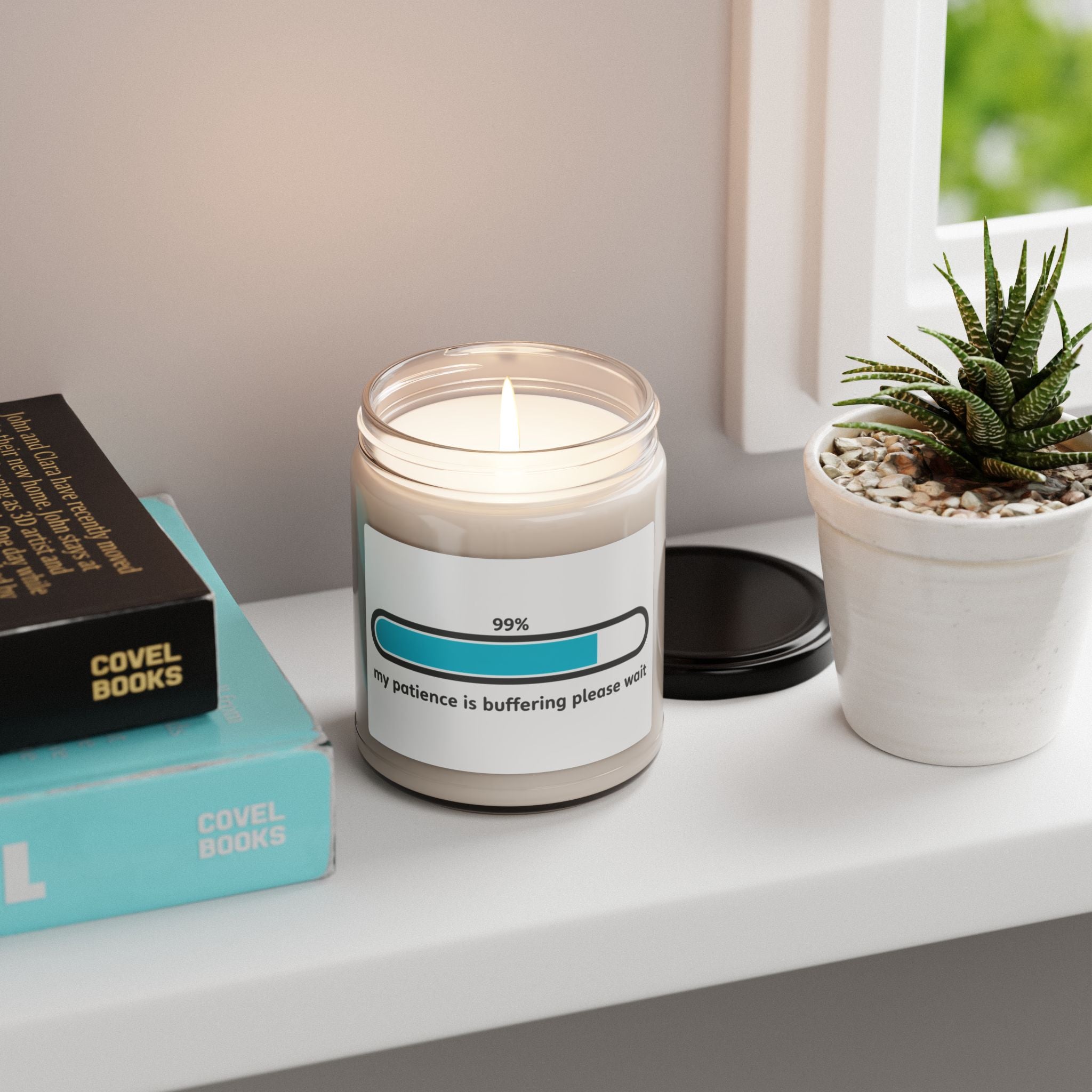 thankful but tired candle | Scented Soy Candle, gratitude sarcasm, neutral cream