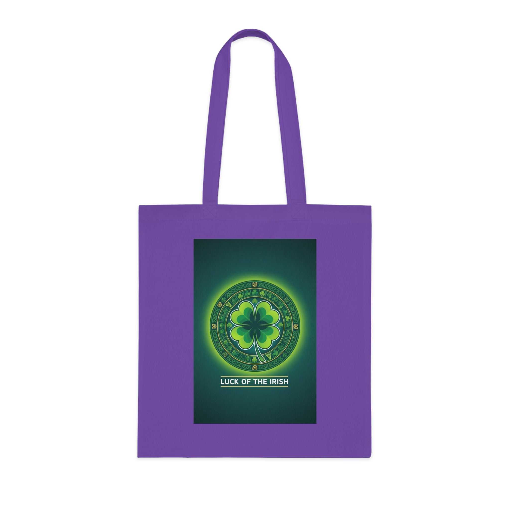 Luck of the Irish Cotton Tote — Shamrock St. Patrick’s Day Market Bag