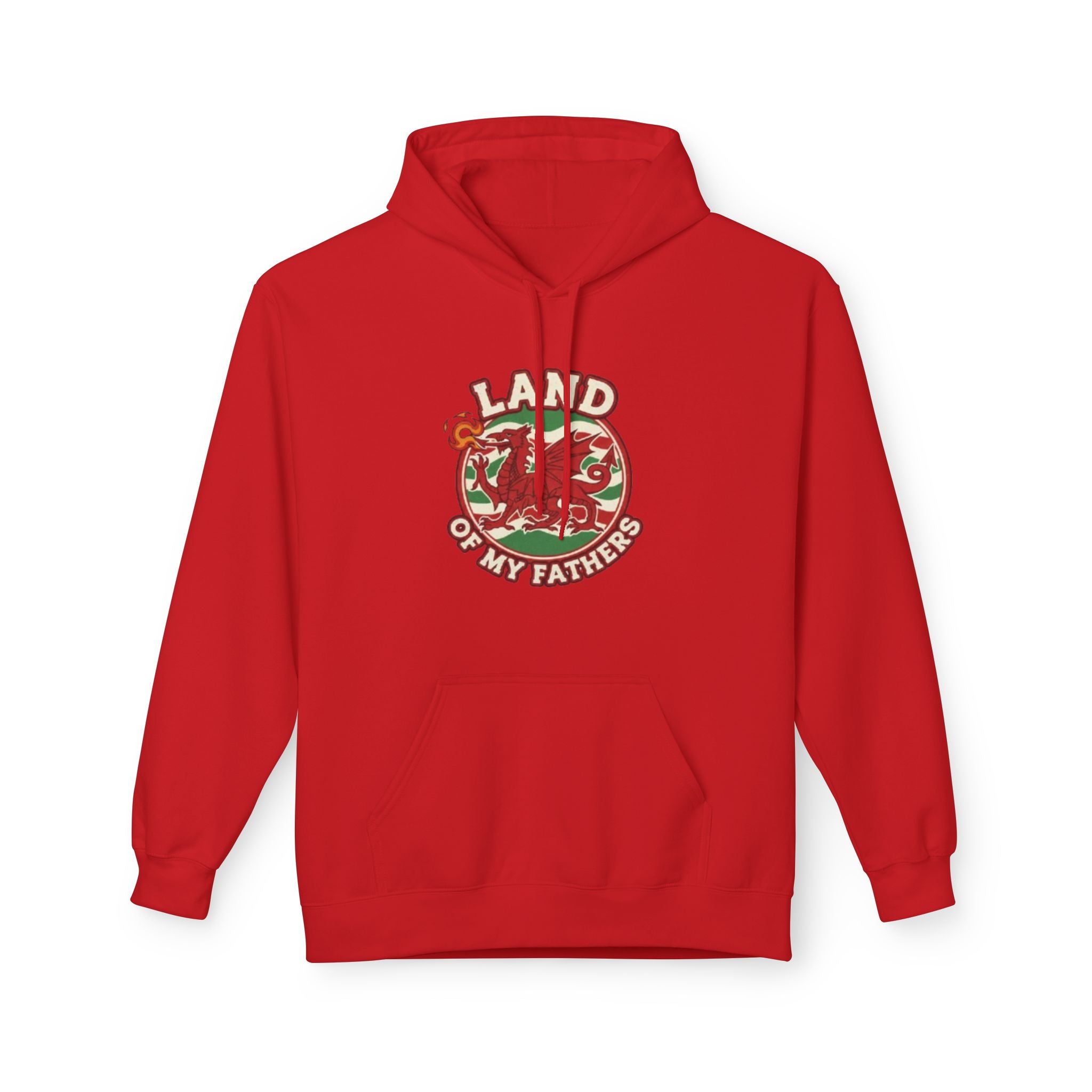 Hoodie — "Land of My Fathers" Vintage Welsh Pride Graphic Hoodie