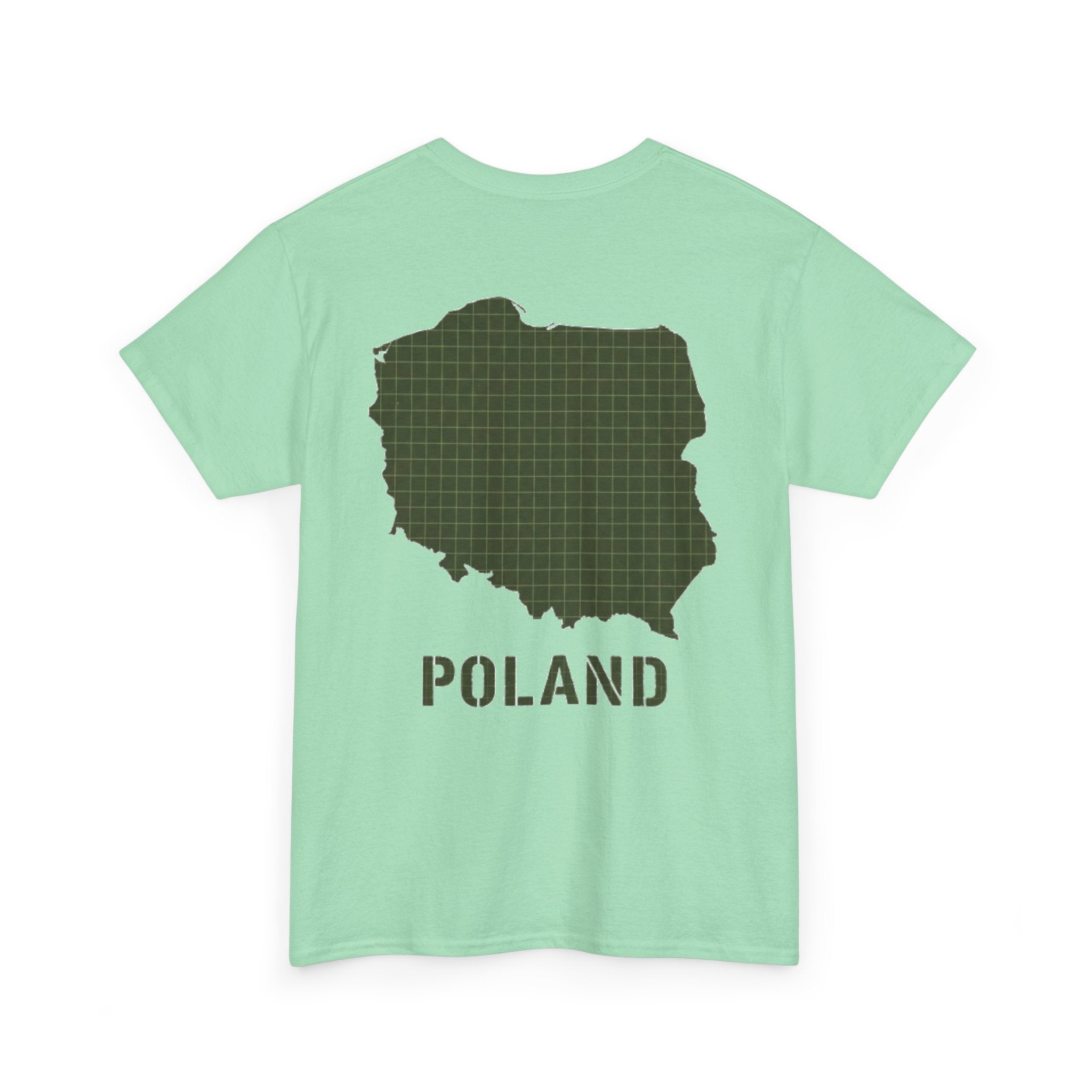 Poland Map Tee — Military Grid Map Graphic T-Shirt