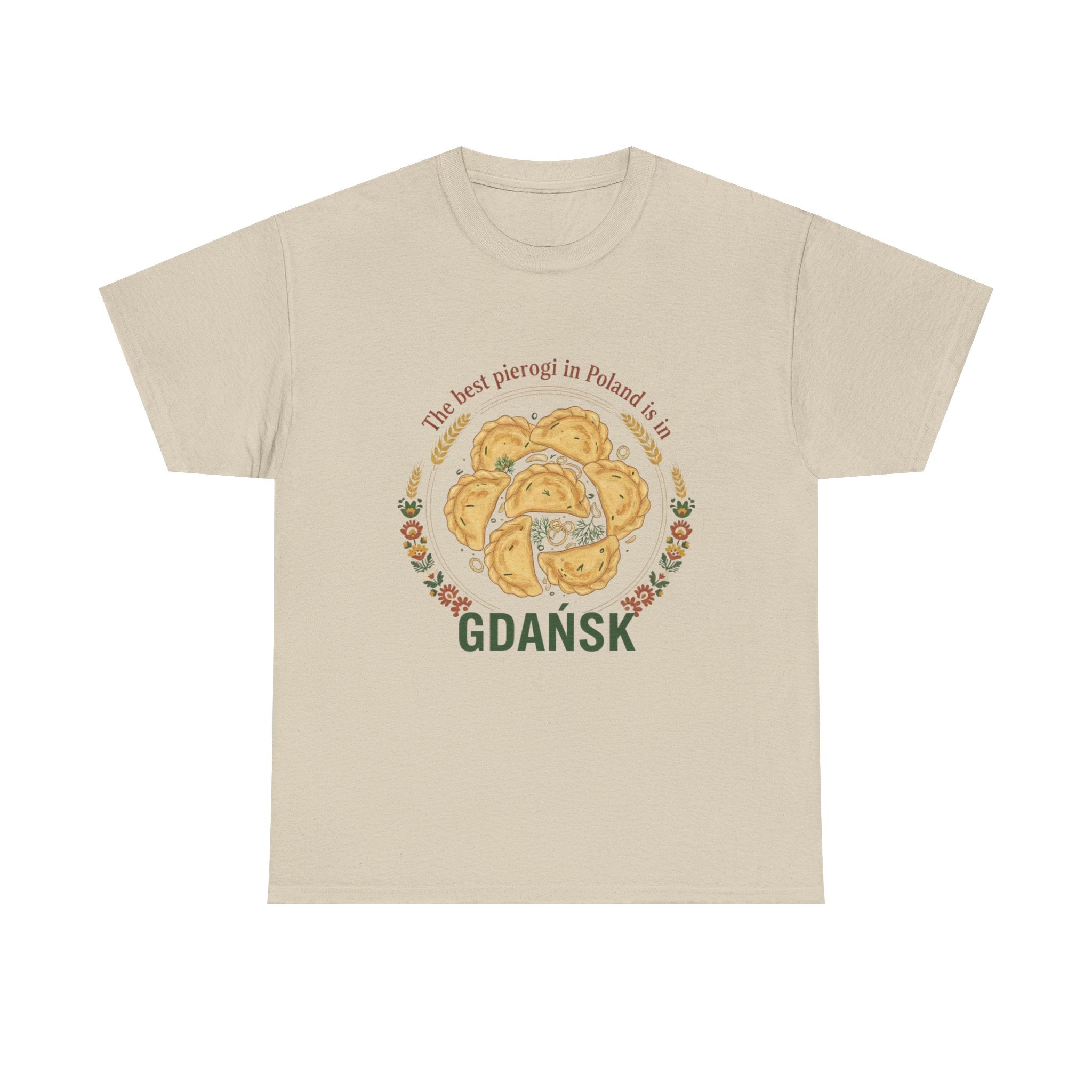 Gdańsk Pierogi T‑Shirt — "The best pierogi in Poland is in Gdańsk"