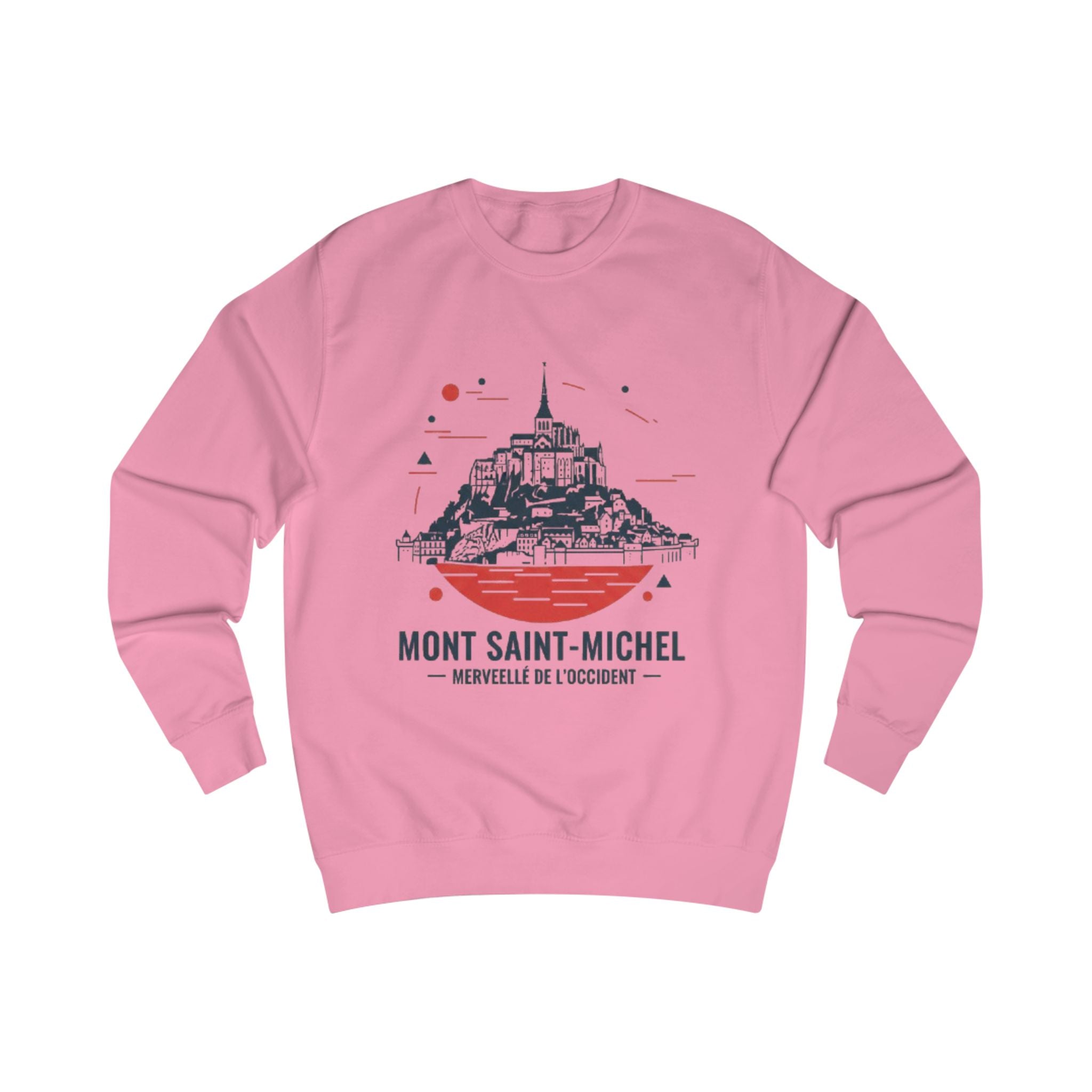 Mont Saint-Michel Graphic Sweatshirt — French Landmark Travel Crewneck