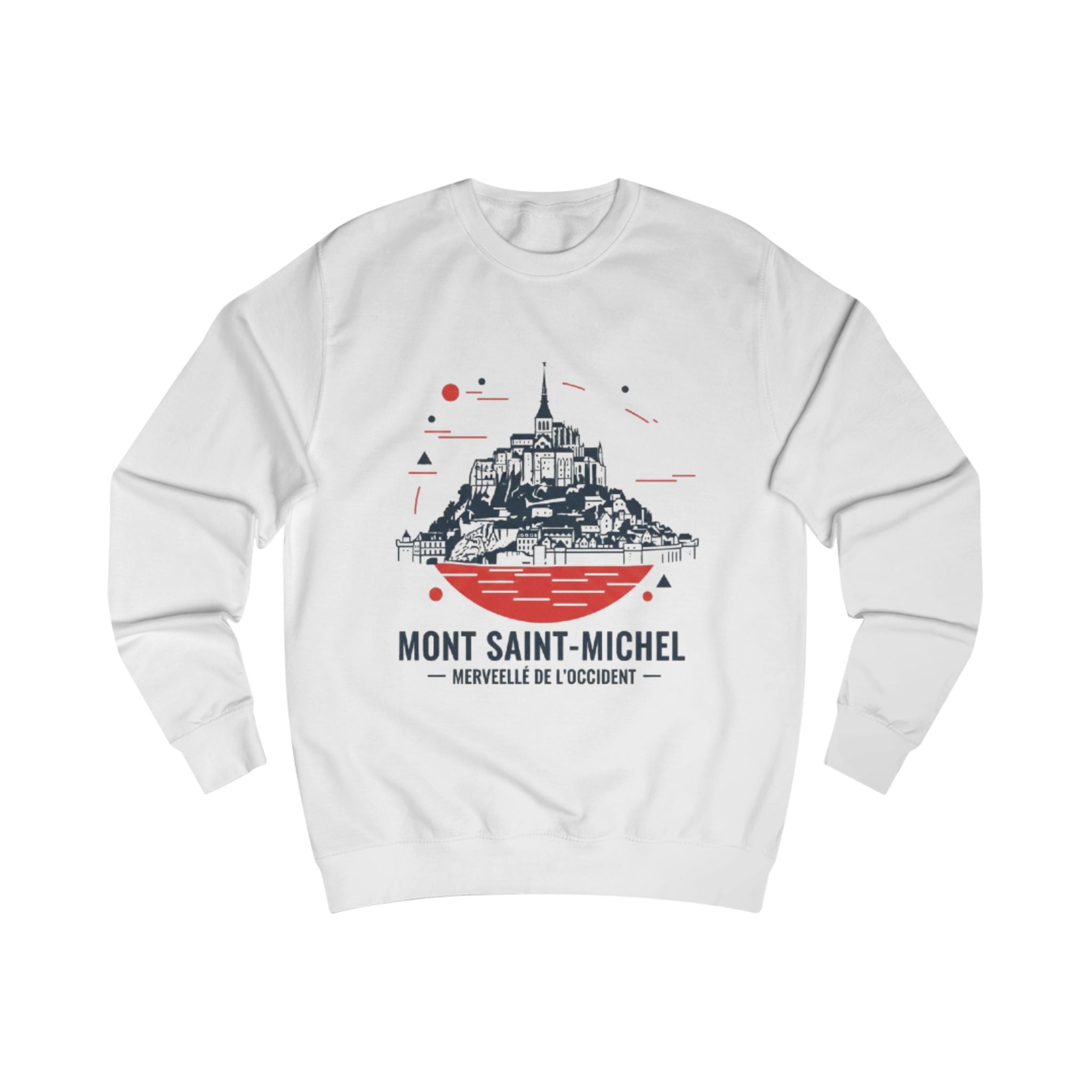 Mont Saint-Michel Graphic Sweatshirt — French Landmark Travel Crewneck
