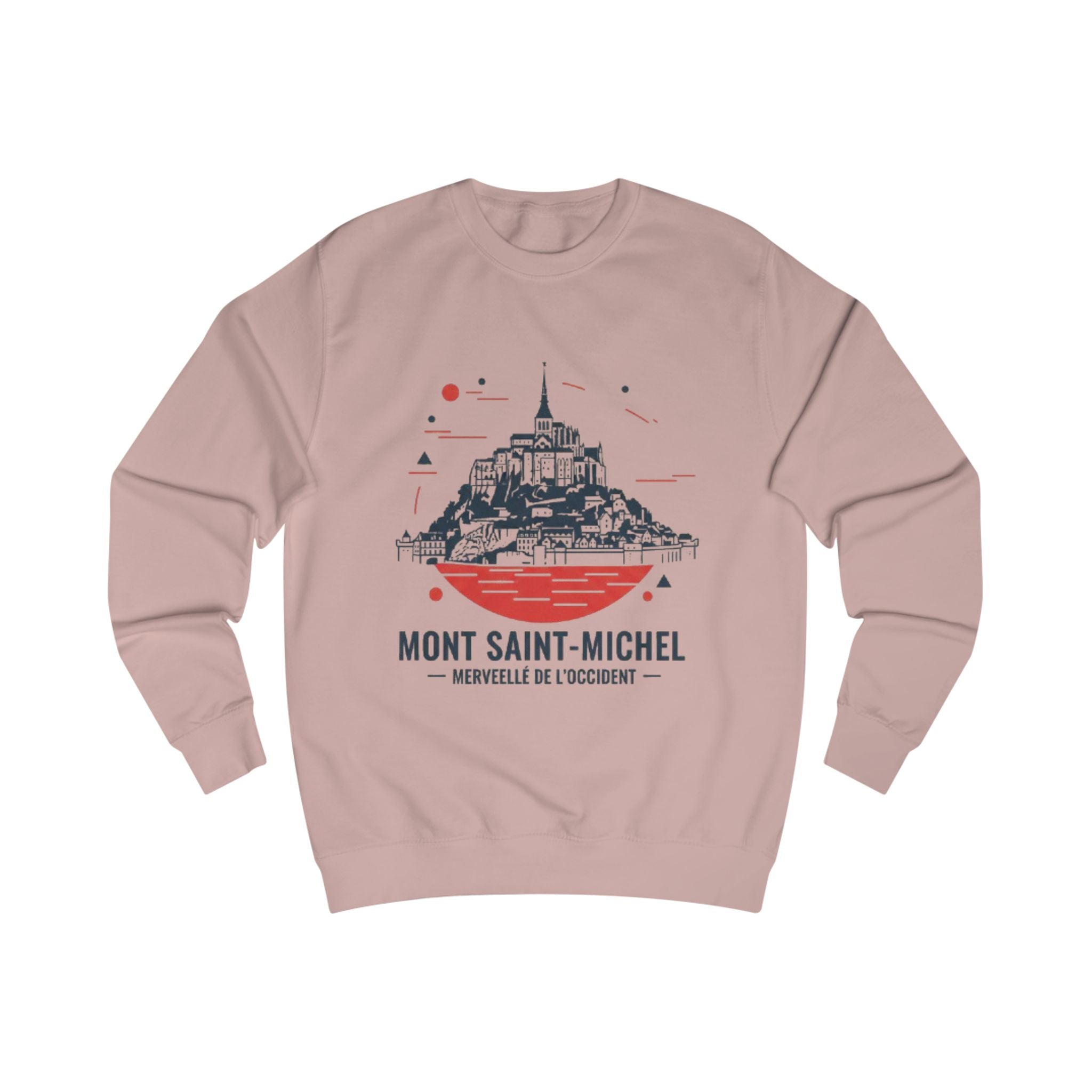 Mont Saint-Michel Graphic Sweatshirt — French Landmark Travel Crewneck