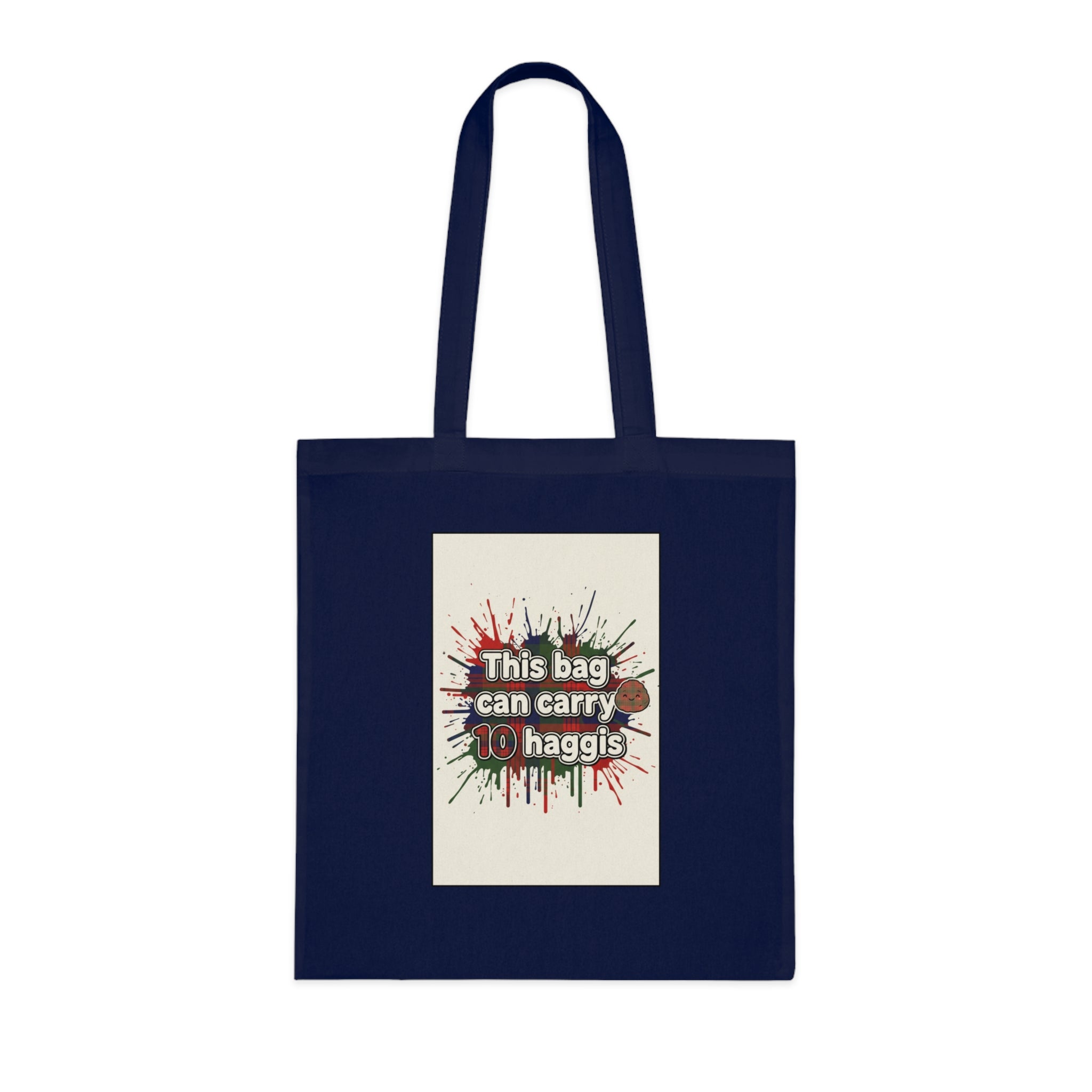 Cotton Tote — "This Bag Can Carry 10 Haggis" Funny Scottish Grocery Tote