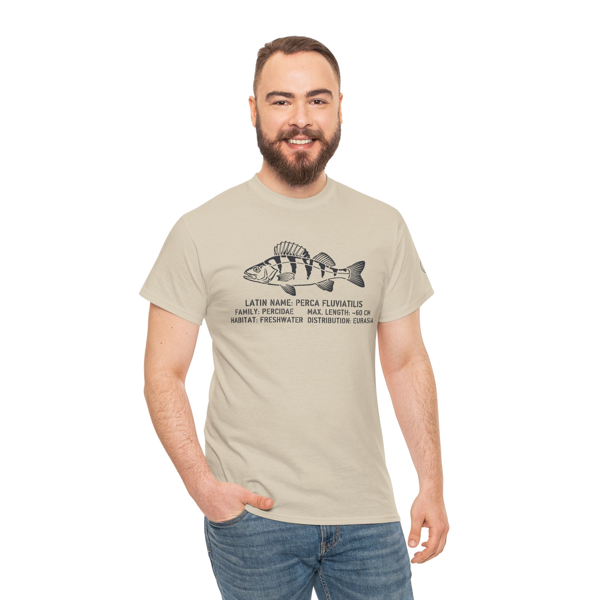 Perch Anatomy Tee — Scientific Fish Illustration T-Shirt