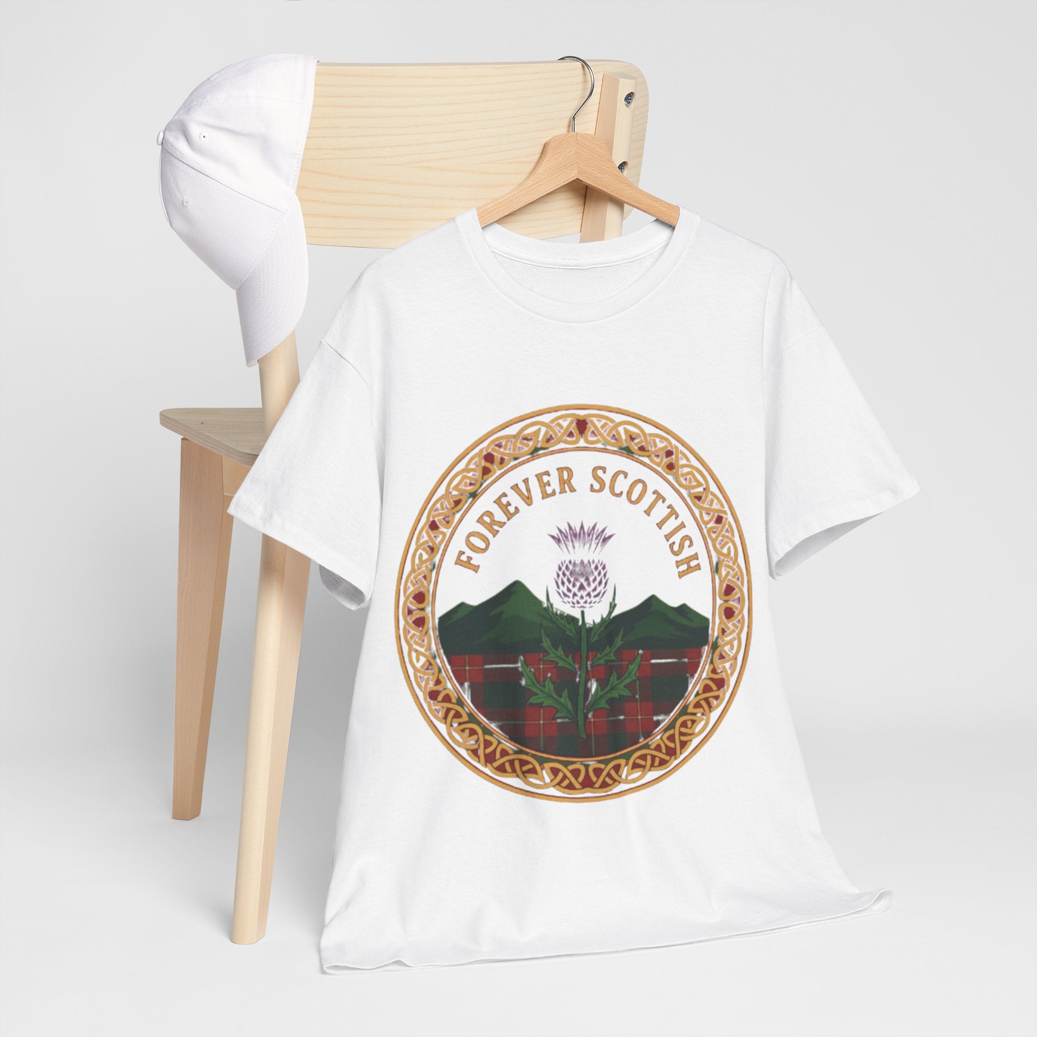 Scottish Thistle T‑Shirt - "Forever Scottish" Crest Tee
