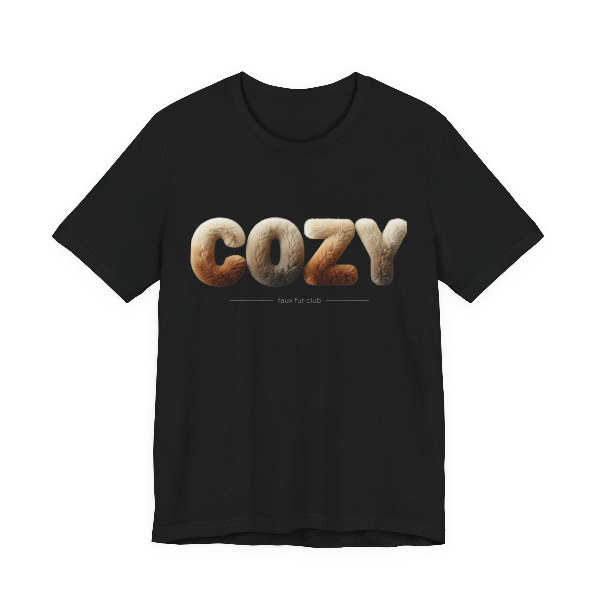 Cozy Faux-Fur Texture Tee | faux fur print shirt, cozy texture design