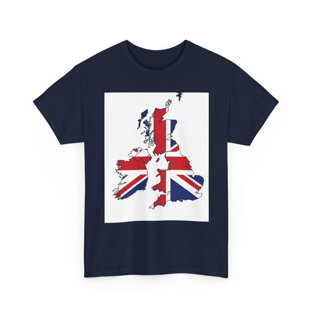 UK Map Flag T-Shirt — British Union Jack Graphic Tee