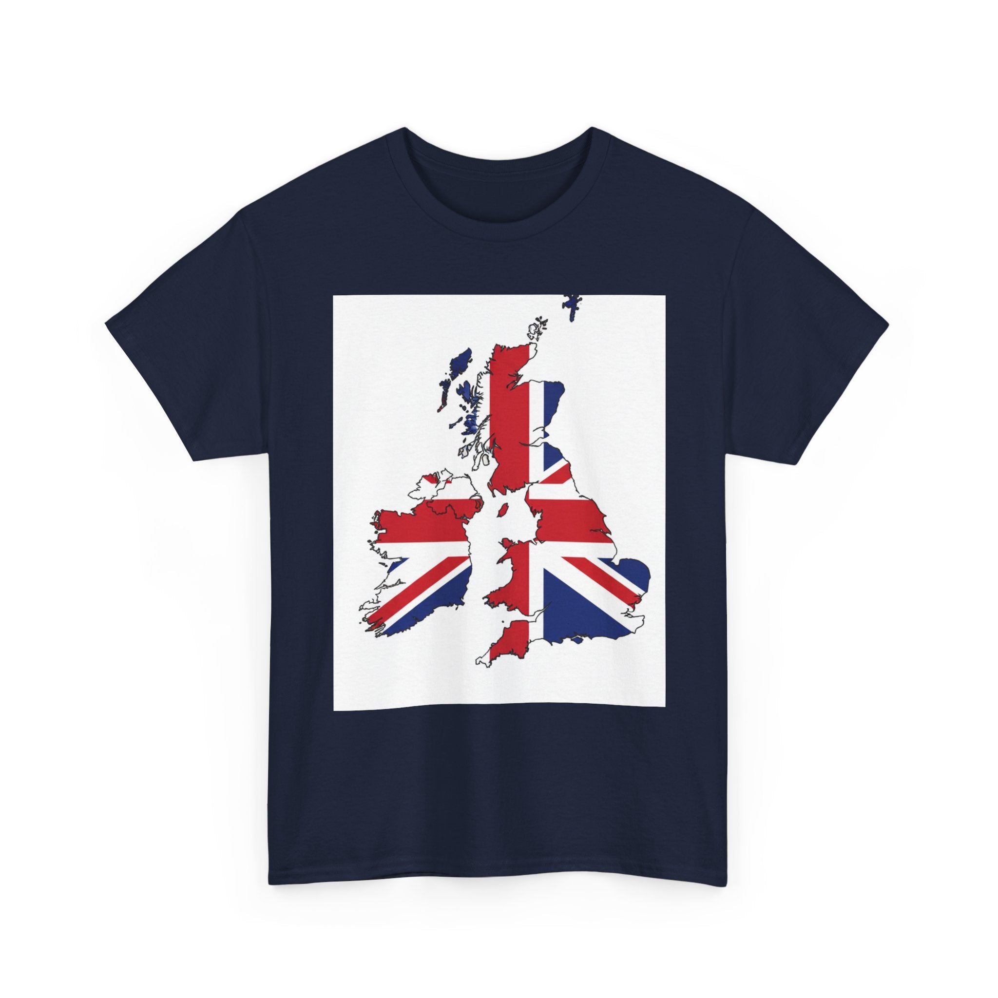 UK Map Flag T-Shirt — British Union Jack Graphic Tee
