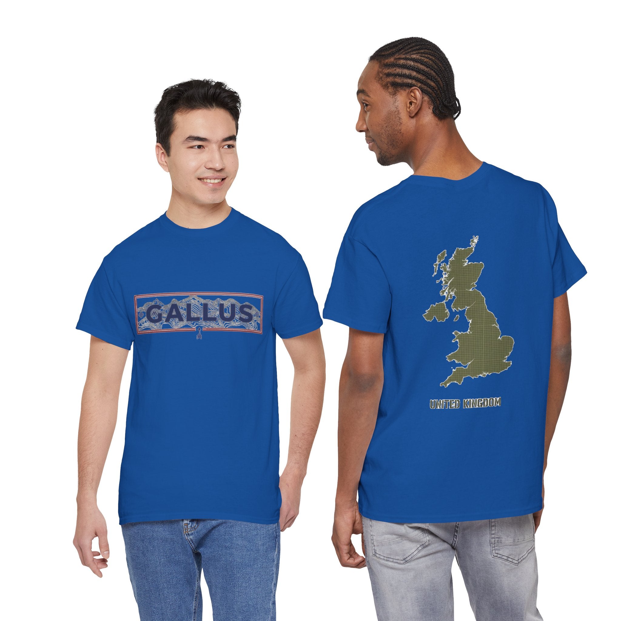 United Kingdom Map Tee — "GALLUS" Streetwear Graphic T-Shirt