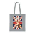 Keep Calm and Eat a Scone Cotton Tote — British Flag Bakery Illustration Grocery Bag