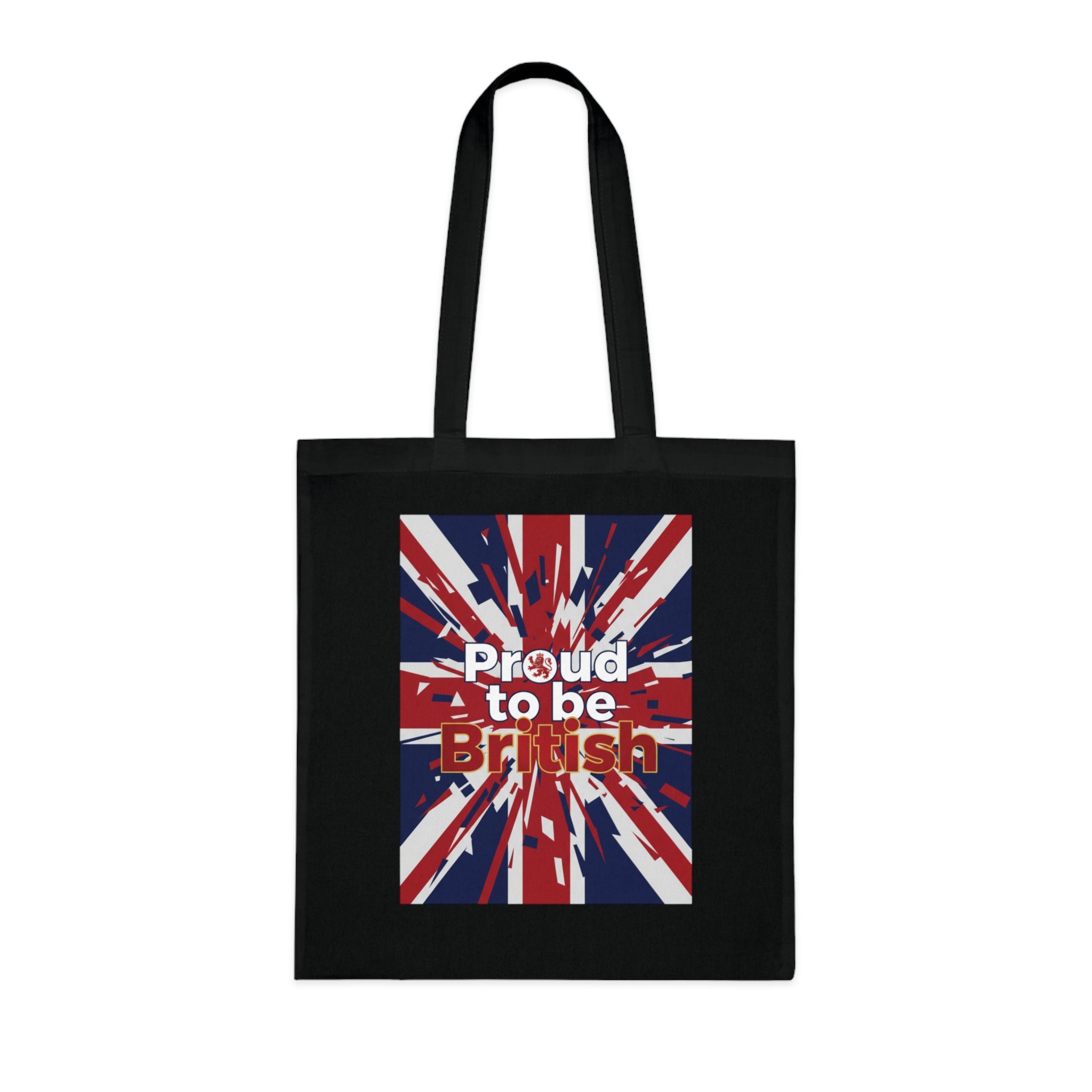 Proud to Be British Cotton Tote — Union Jack Flag Shopper Bag