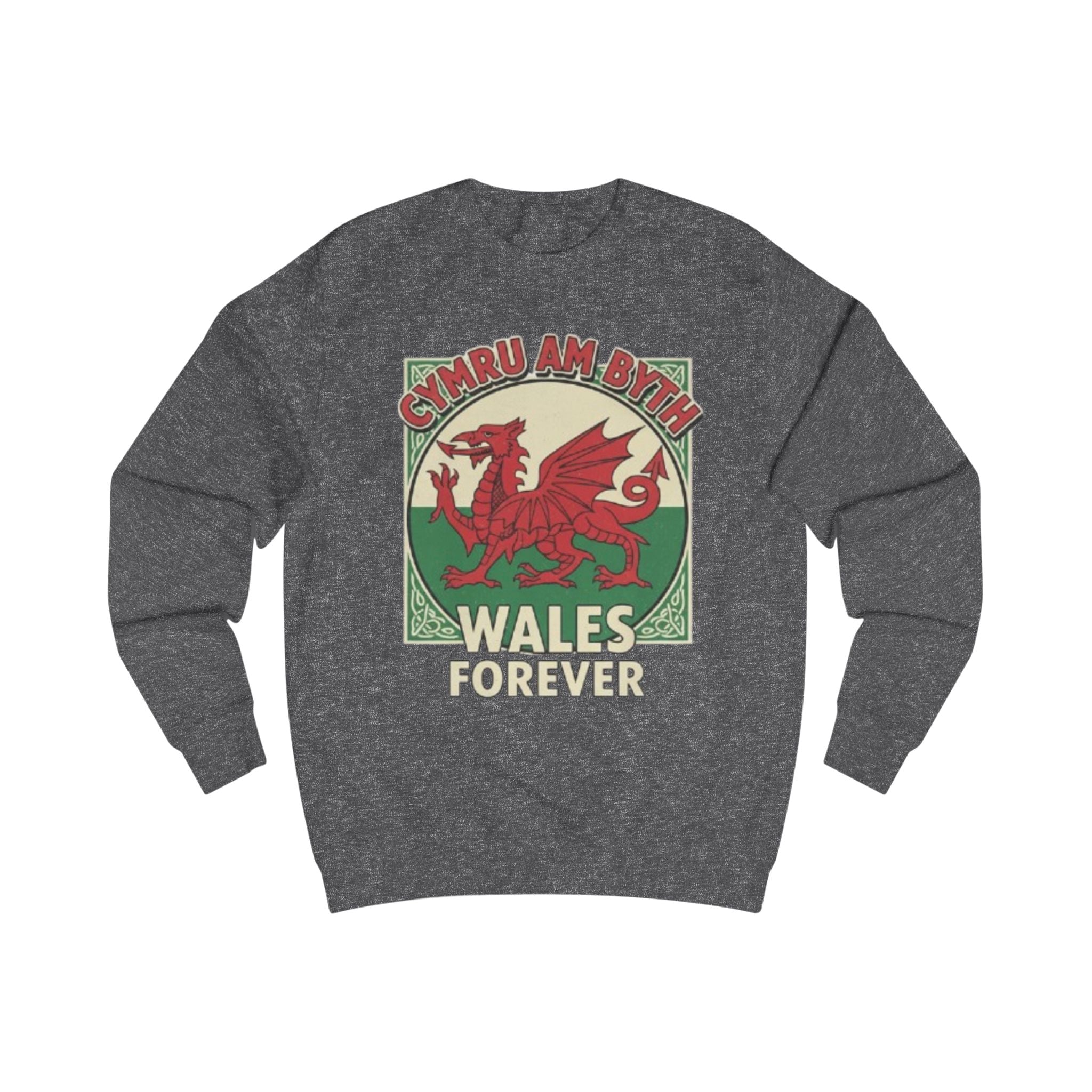 Wales Forever Sweatshirt — Cymru Am Byth Red Dragon Crewneck