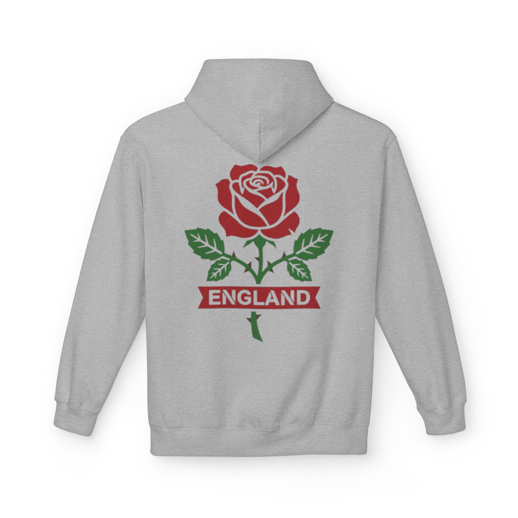 England Rose Hoodie – Classic Red Rose Emblem Sweatshirt