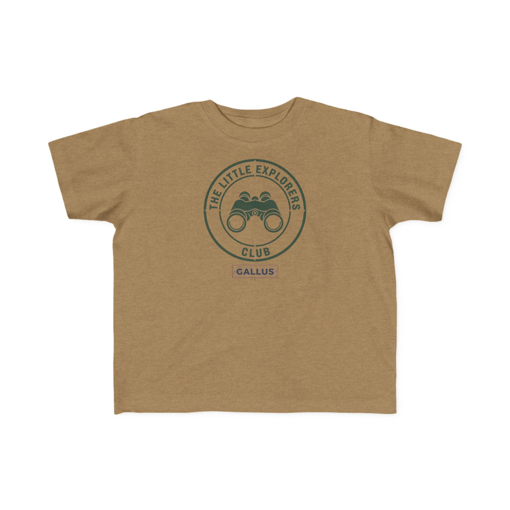 Toddler Explorer Tee — "The Little Explorers Club" Binoculars Shirt