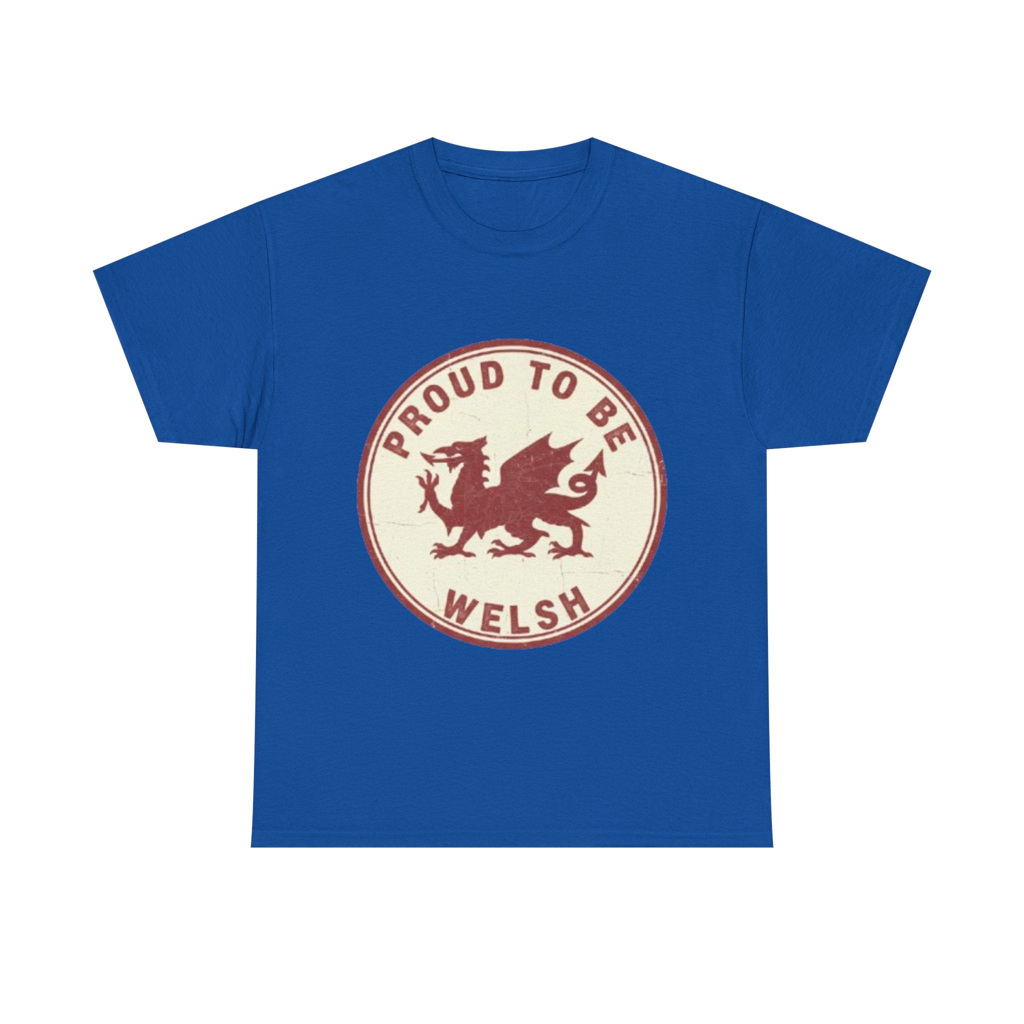 Proud to Be Welsh T-Shirt — Retro Welsh Dragon Pride Tee
