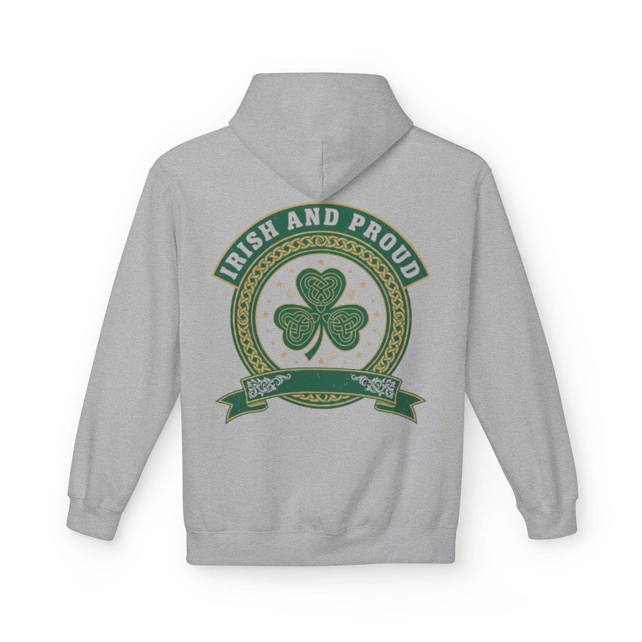 Irish and Proud Hoodie — St. Patrick’s Shamrock Graphic Pullover