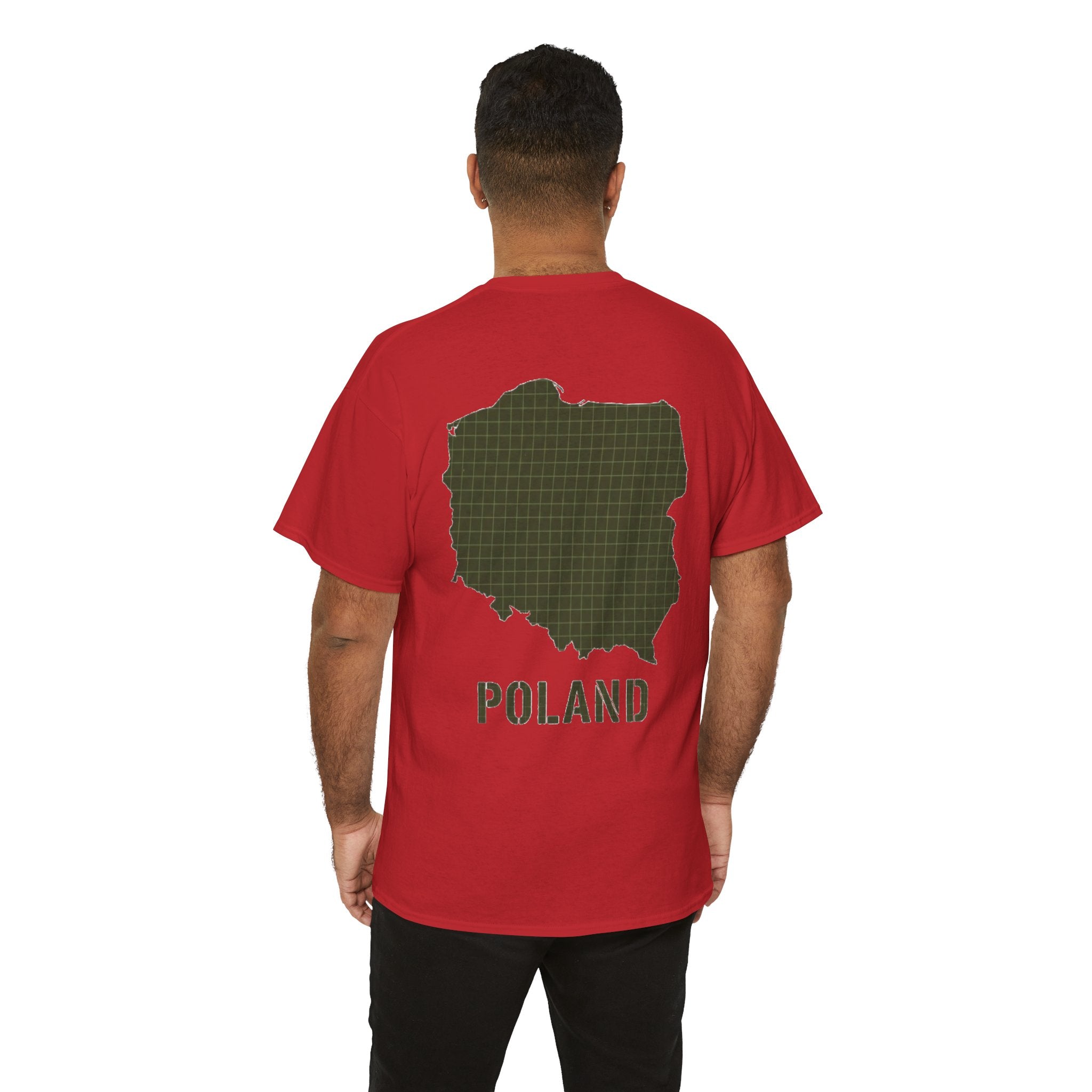 Poland Map Tee — Military Grid Map Graphic T-Shirt