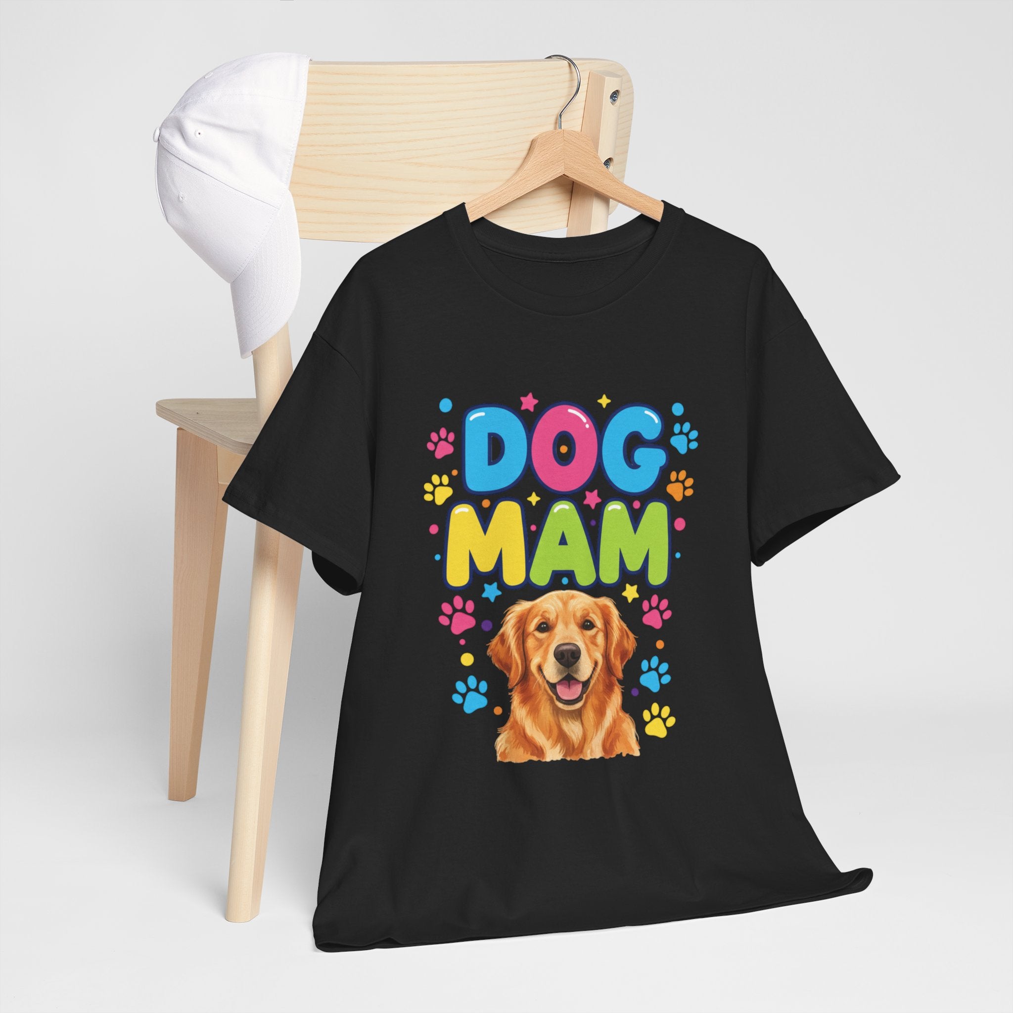 Dog Mam T-Shirt — Cute Colorful "Dog Mam" Graphic Tee for Dog Lovers