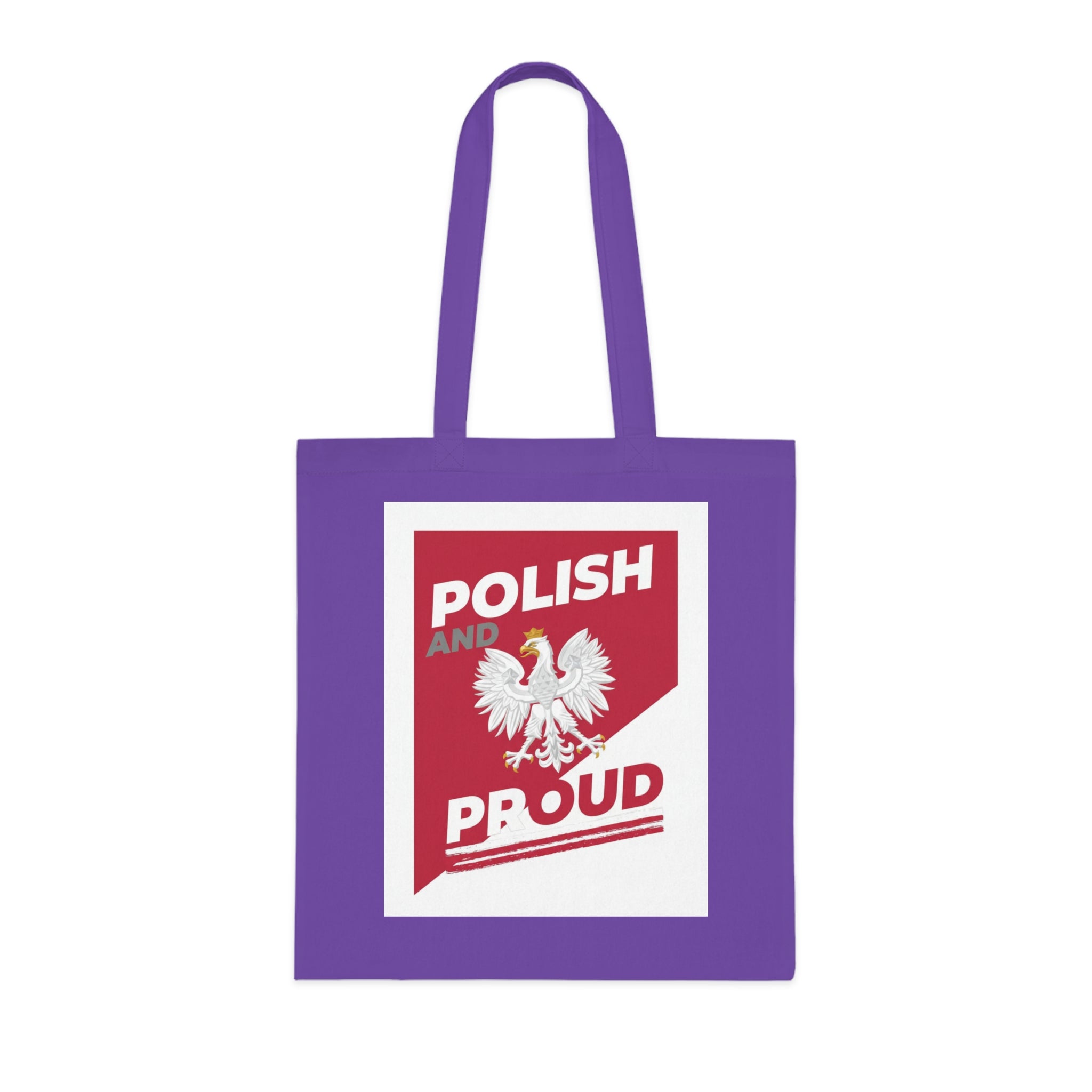 Polish and Proud Cotton Tote Bag — Polish Eagle Patriotic Grocery Shopper