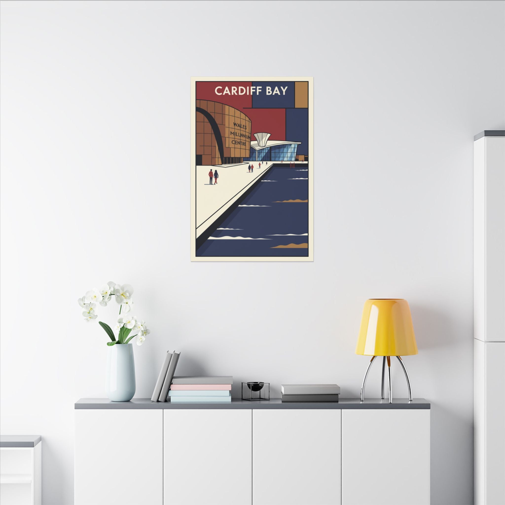 Cardiff bay Millennium centre Travel Poster Canvas
