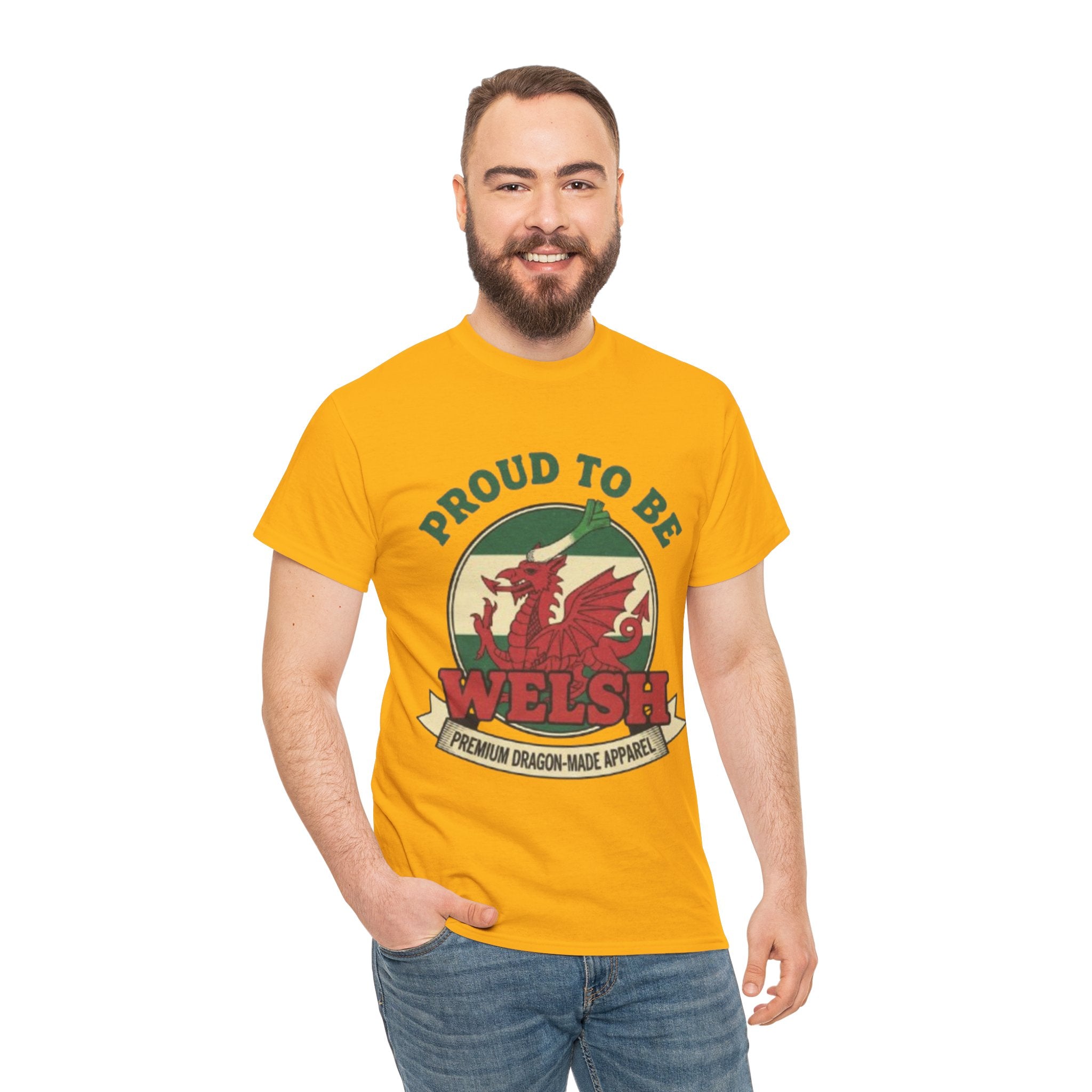 Proud to Be Welsh T-Shirt — Welsh Dragon Pride Tee