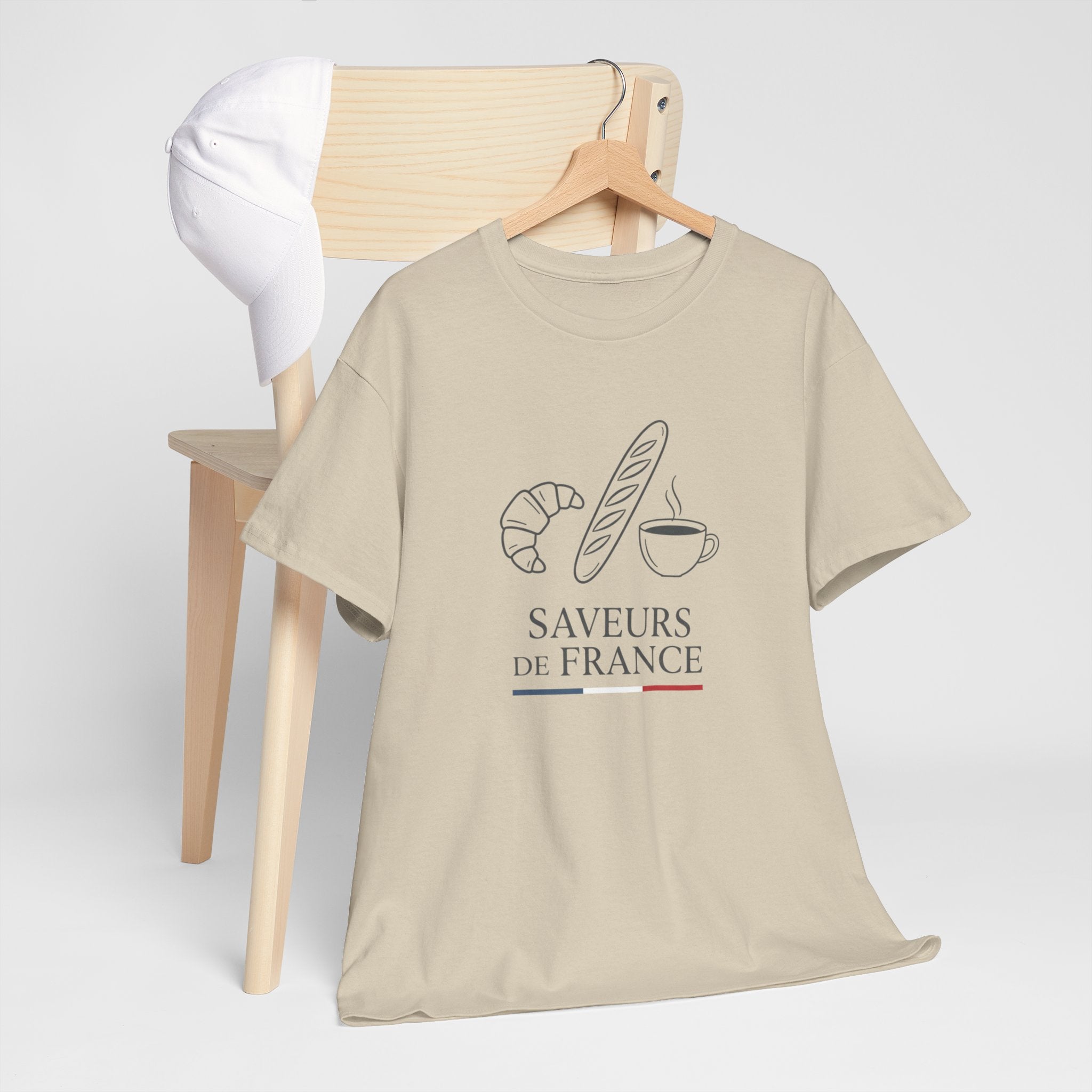 Saveurs de France T-Shirt — French Bakery Croissant & Baguette Tee