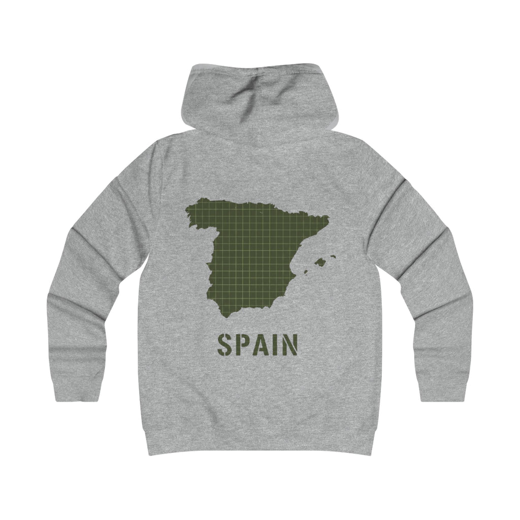 Spain Map College Hoodie — Gallus Vintage Campus Pullover