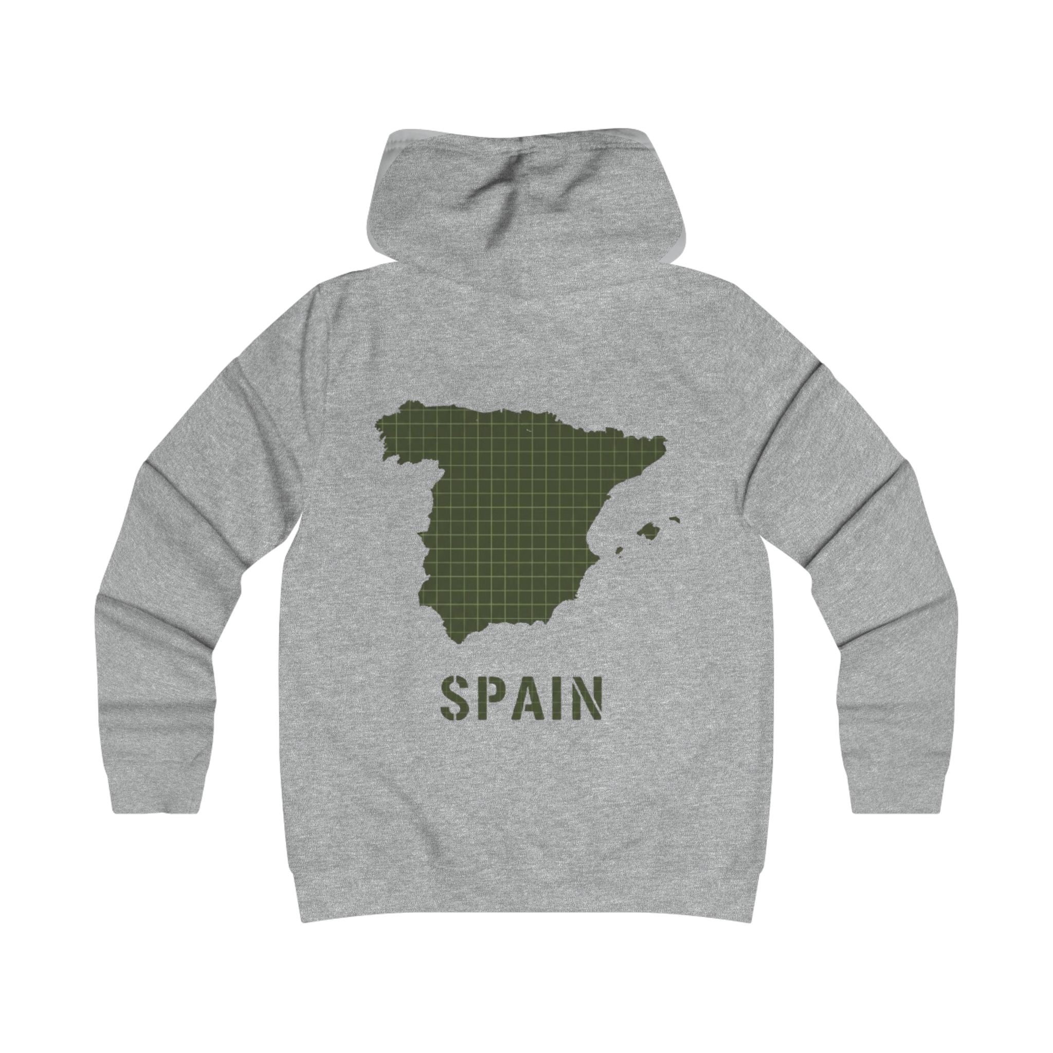 Spain Map College Hoodie — Gallus Vintage Campus Pullover